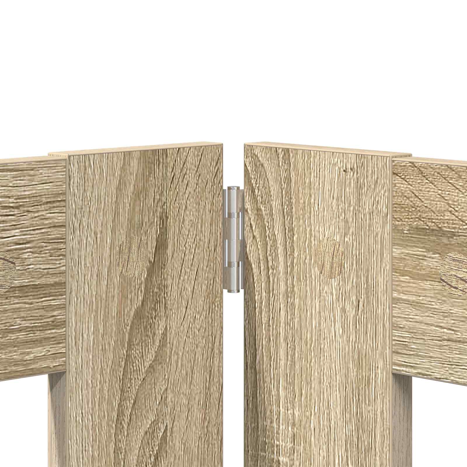 Vrata za pse s postoljem 2 pcs Hrast sonoma 100 x 80 cm