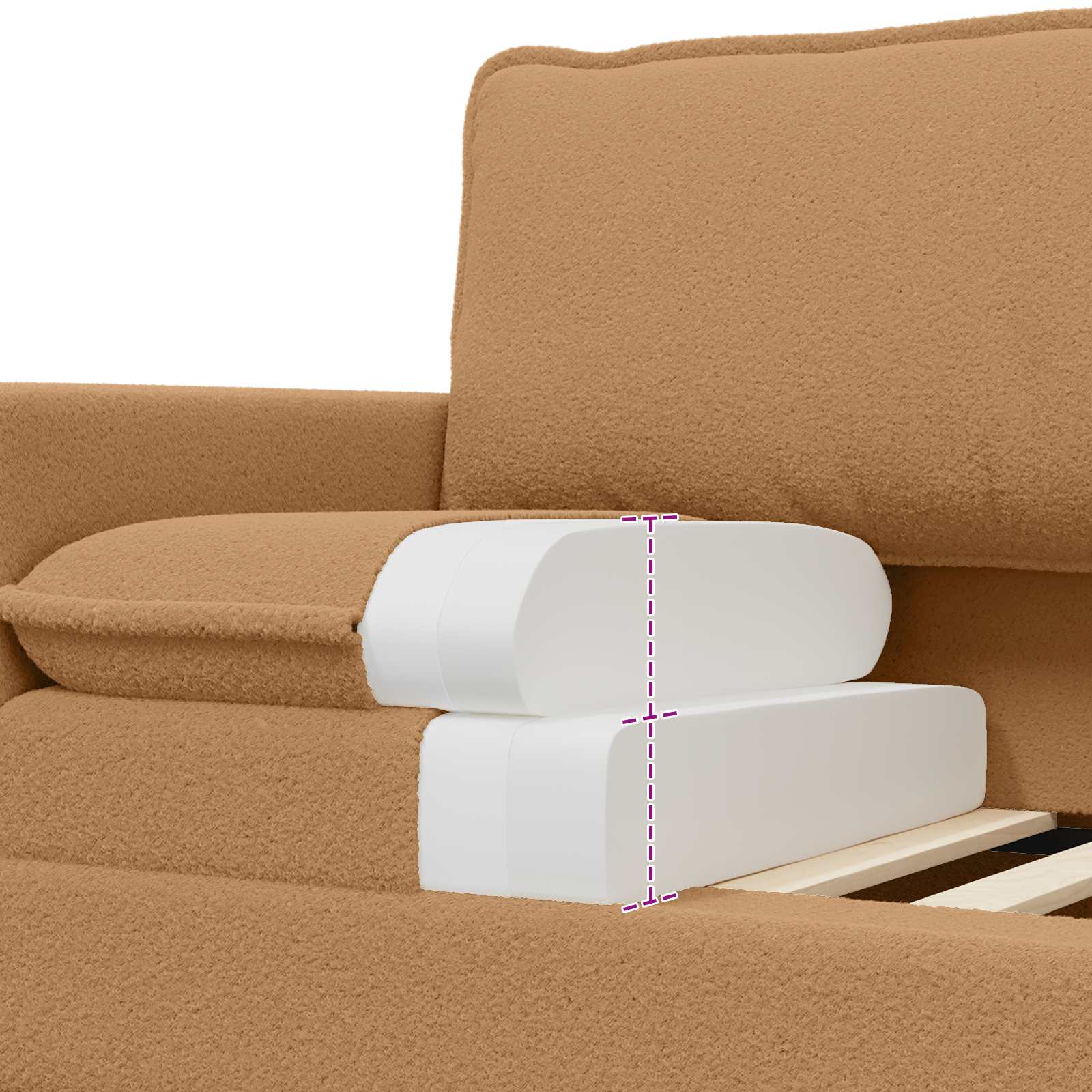 Sofa Bež 76 x 81 x 87,5 cm Tkanina