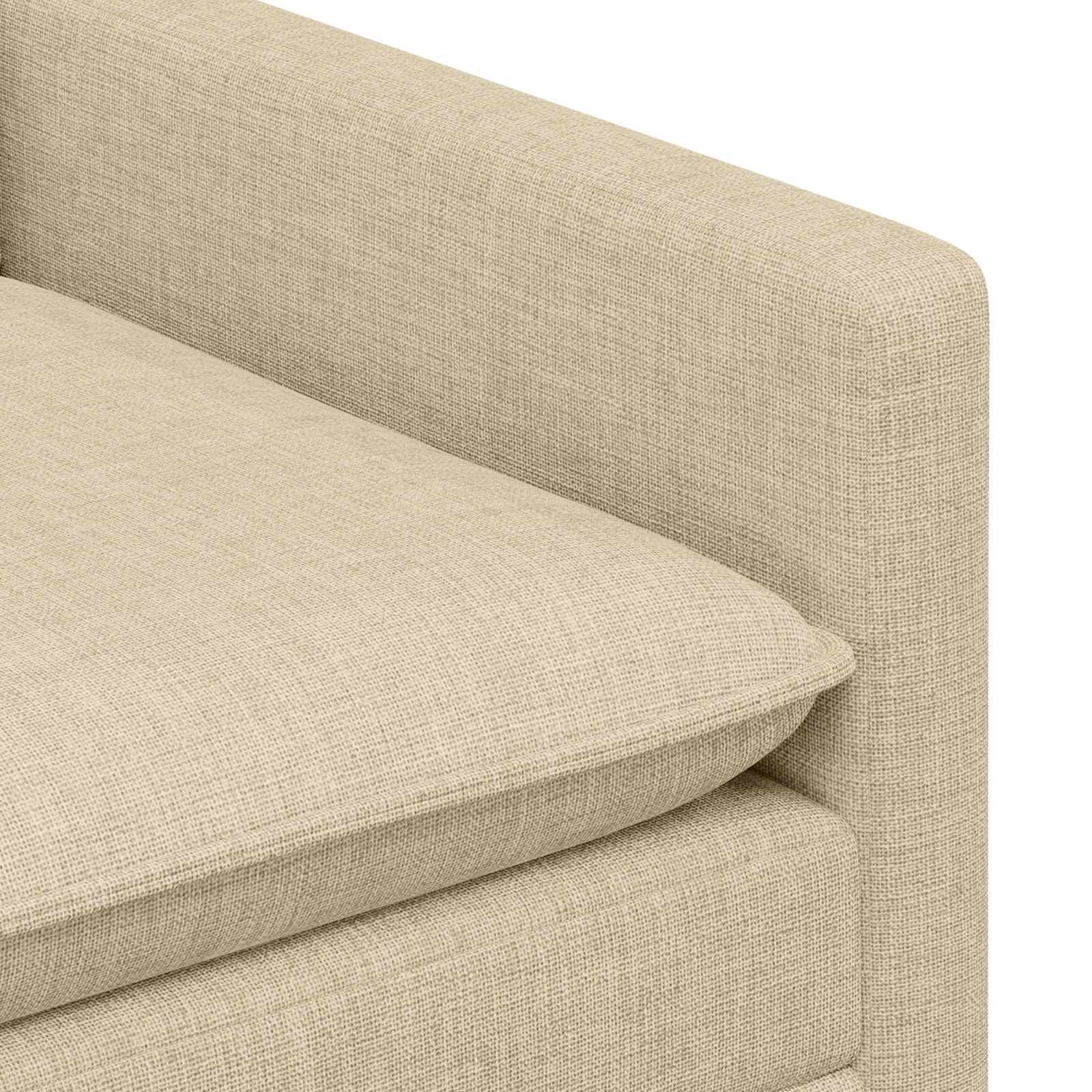 Sofa Krem 126 x 81 x 87,5 cm Tkanina