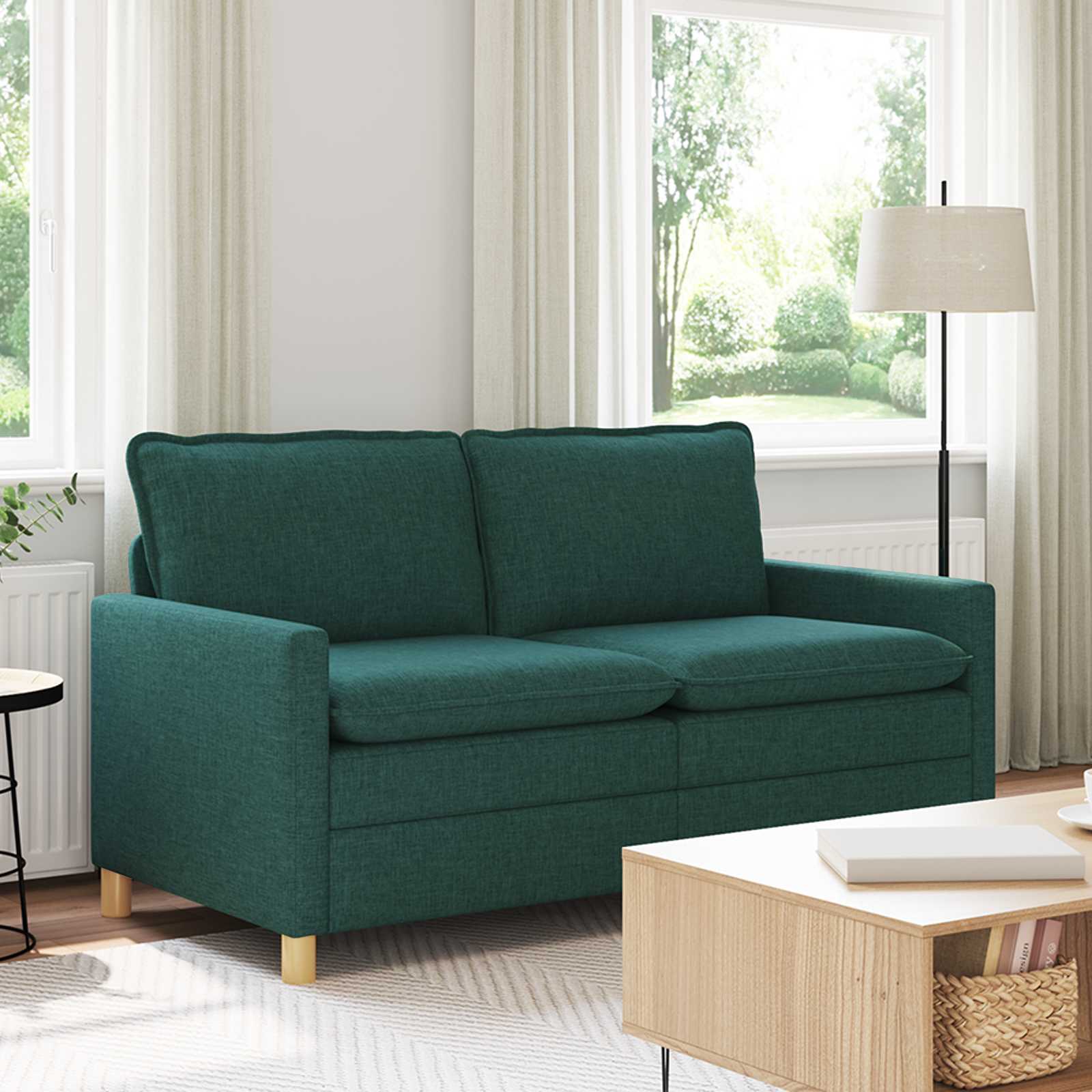 Sofa Tamnozelena 156 x 81 x 87,5 cm Tkanina