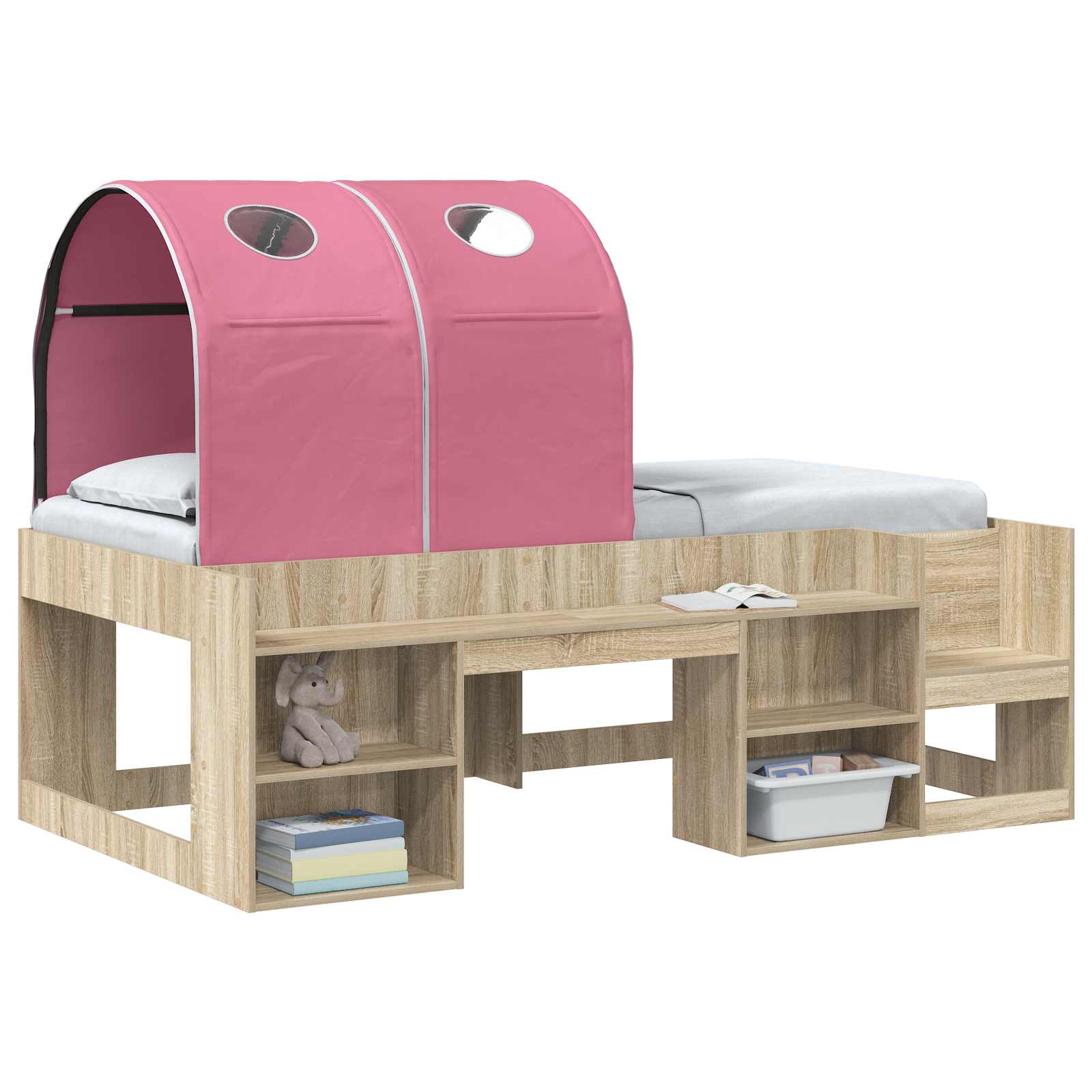 Tunis za krevet 2 pcs Ružičasta 211 x 52,5 x 2 cm Poliester