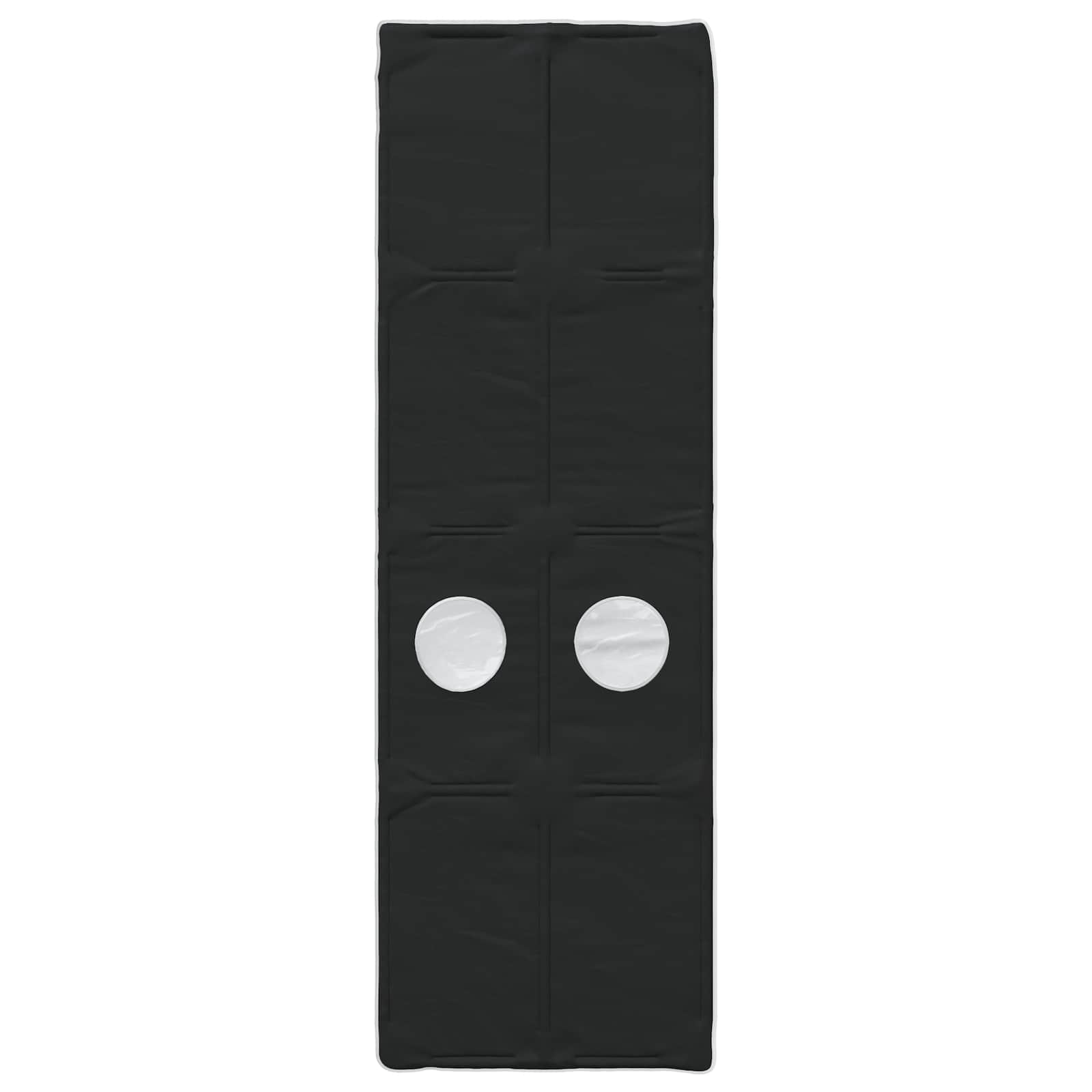 Tunis za krevet 2 pcs Crna 211 x 67.5 x 2 cm Poliester