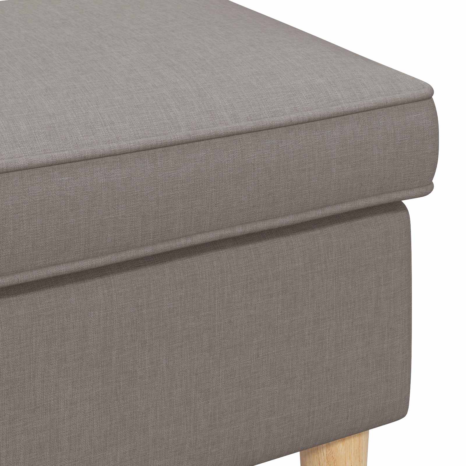 Stolica za noge Sivosmeđa 55 x 35 x 41 cm Poliester