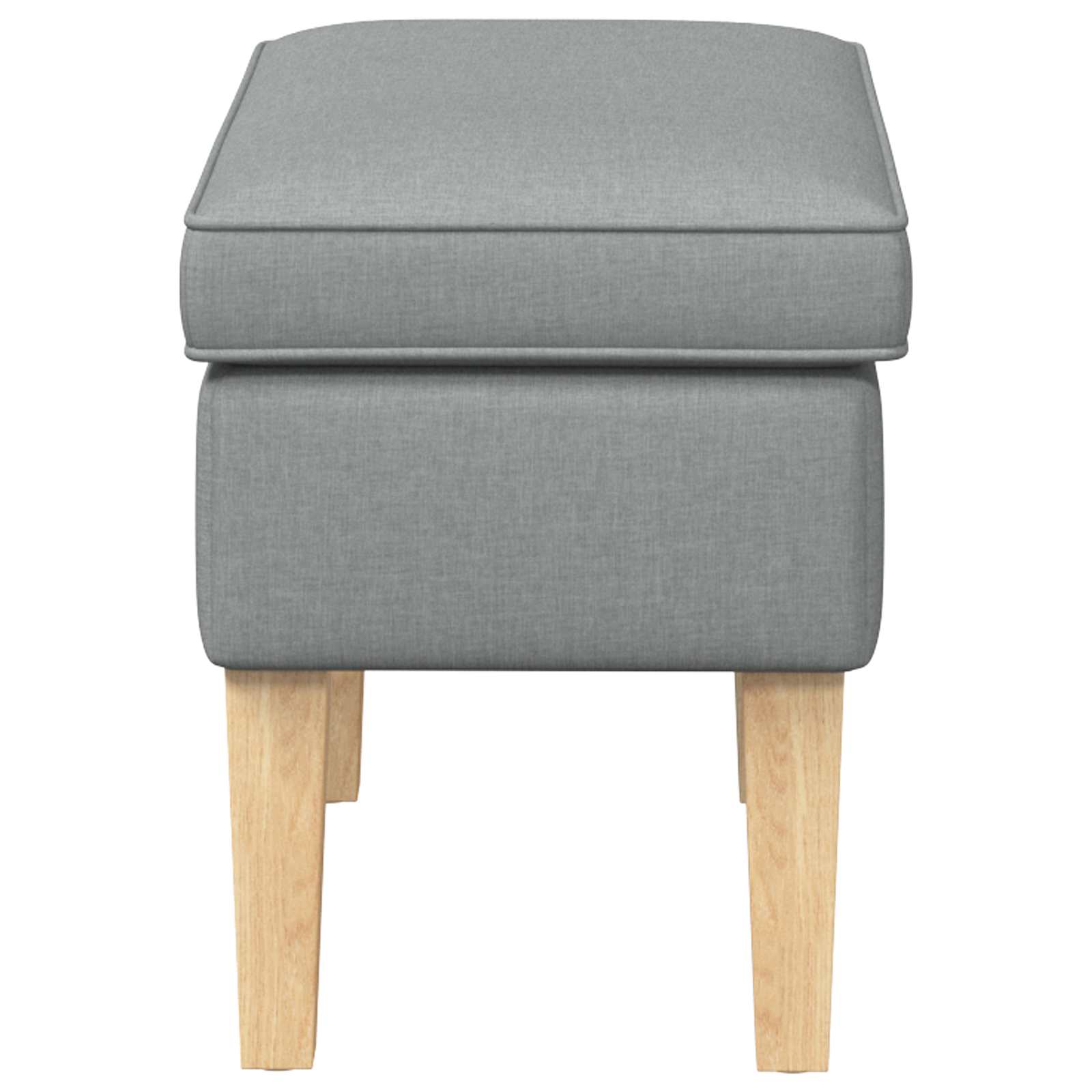 Stolica za noge Svjetlosiva 55 x 35 x 41 cm Tkanina