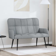 Sofa za dvije osobe Svjetlosiva 115 x 61 x 87 cm Tkanina