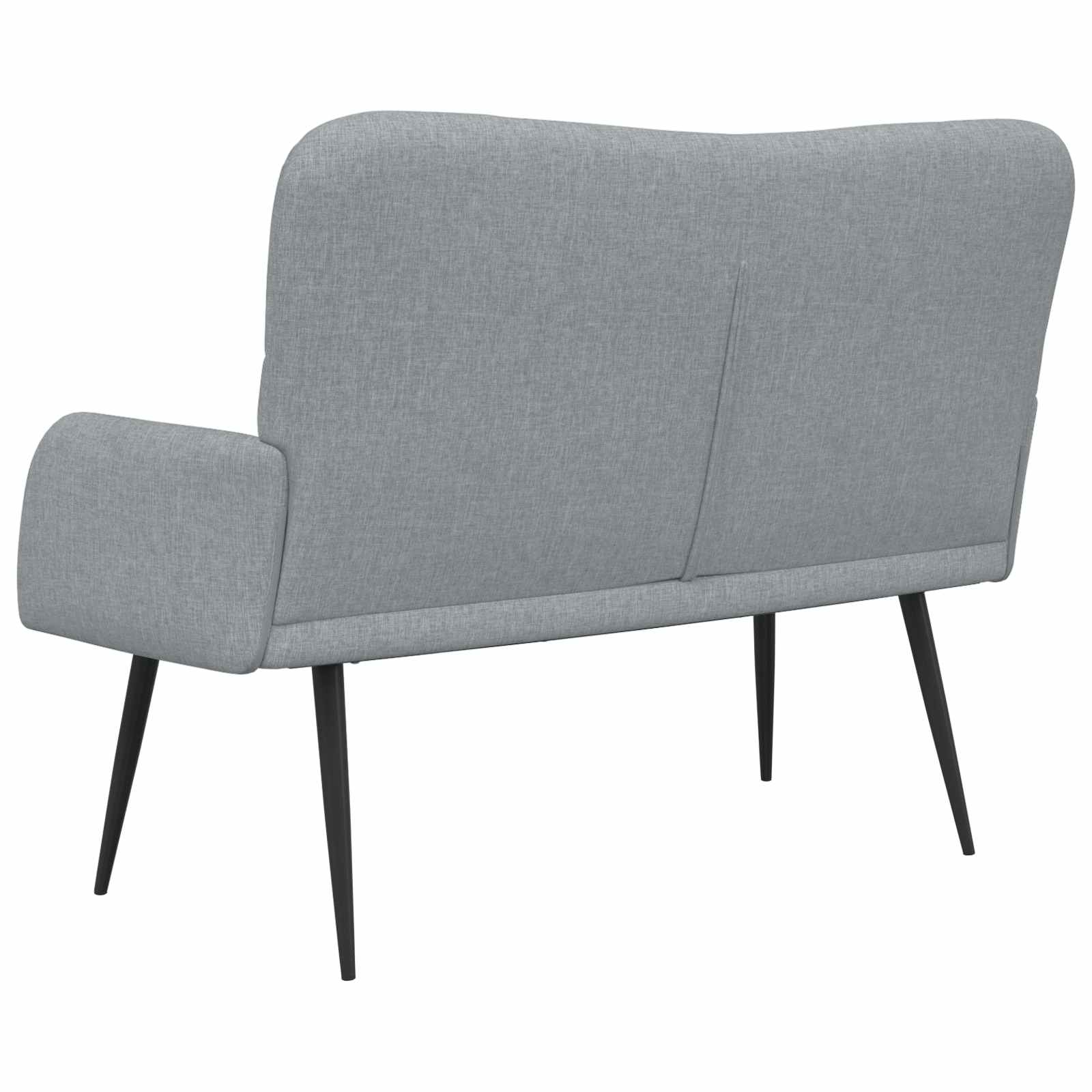 Sofa za dvije osobe Svjetlosiva 115 x 61 x 87 cm Tkanina