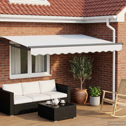 Povlačivi tende Bijela 3 x 2 m 100% Poliester i Aluminij