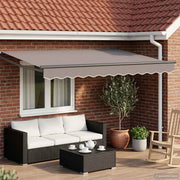 Povlačivi tende Svjetlosiva 3 x 2 m 100% Poliester i Aluminij