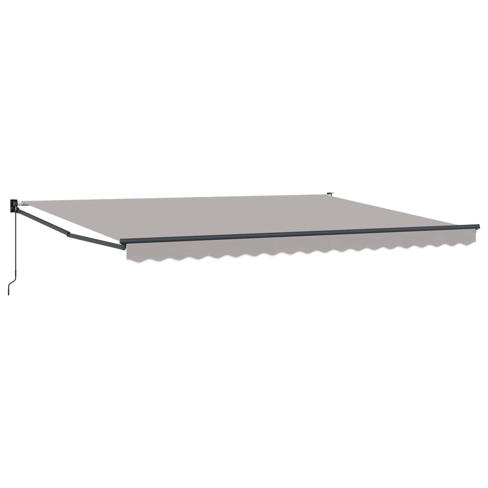 Povlačivi tende Svjetlosiva 4 x 2 m 100% Poliester i Aluminij