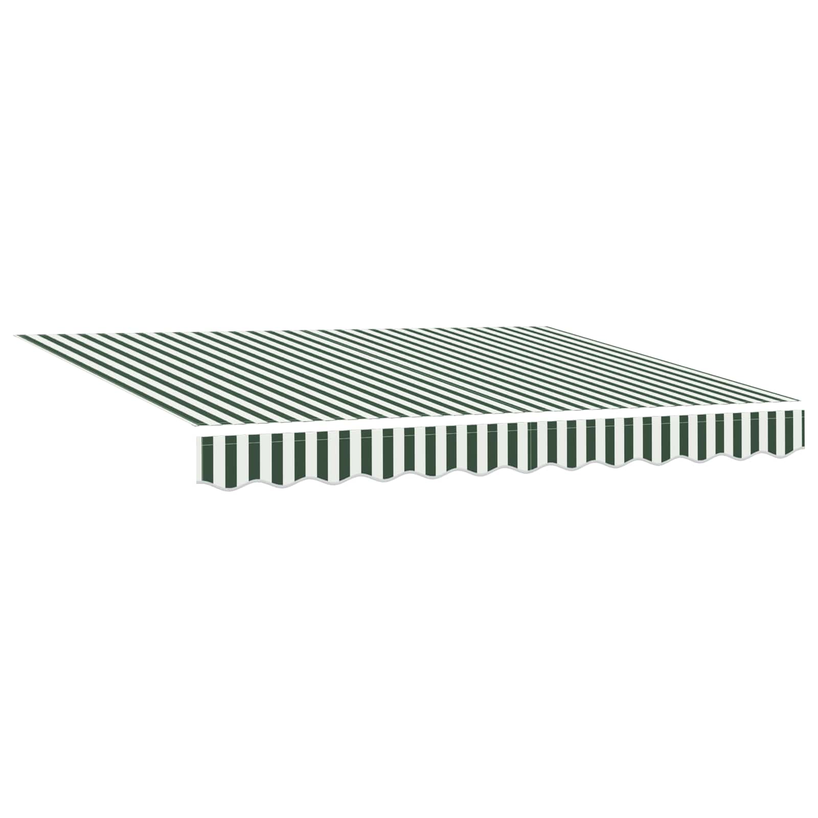 Nadstrešnica Zelena i bijela 3 x 2 m Poliester i metal