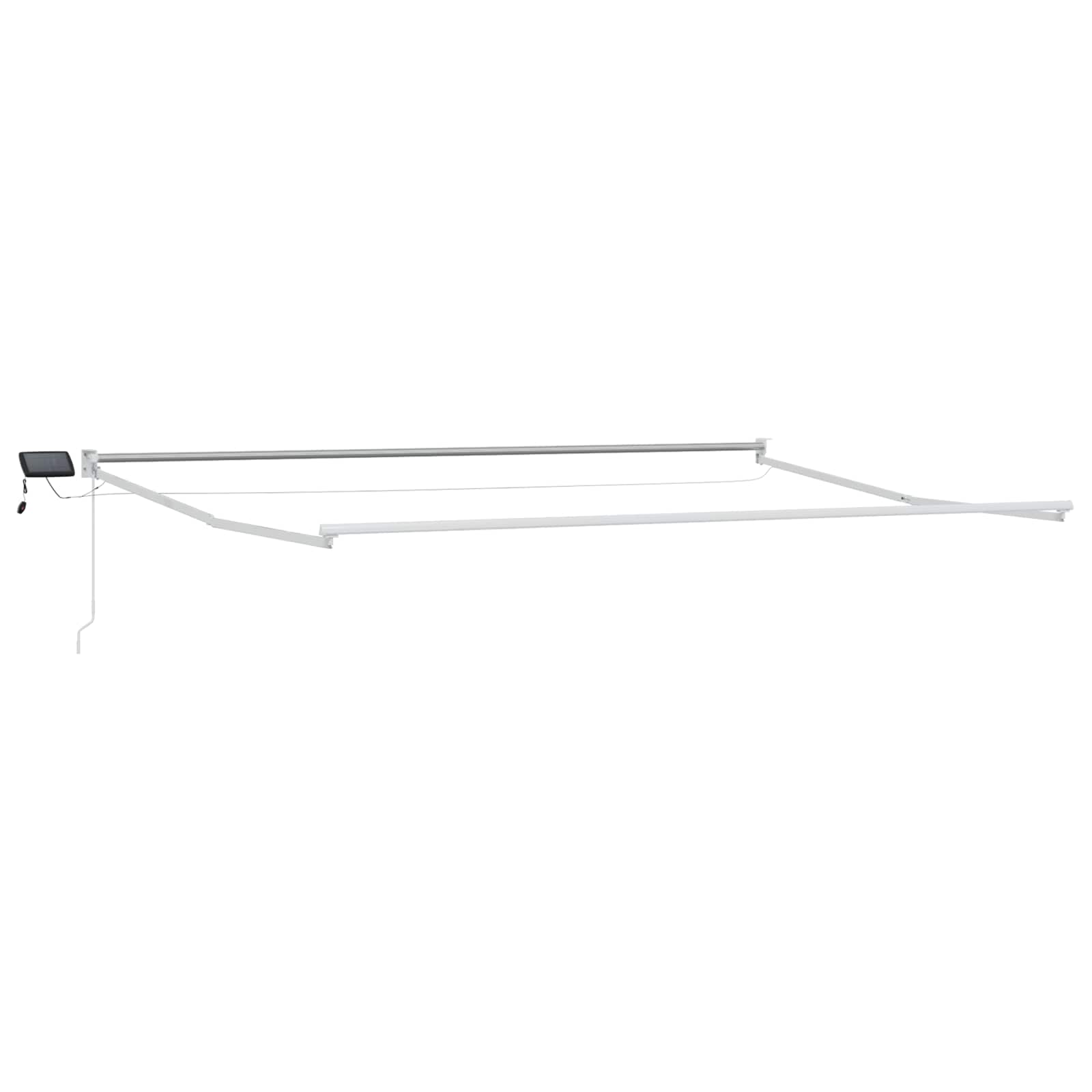 Ručna zlačivna tenda s LED diodama Šareni 4 × 3 m