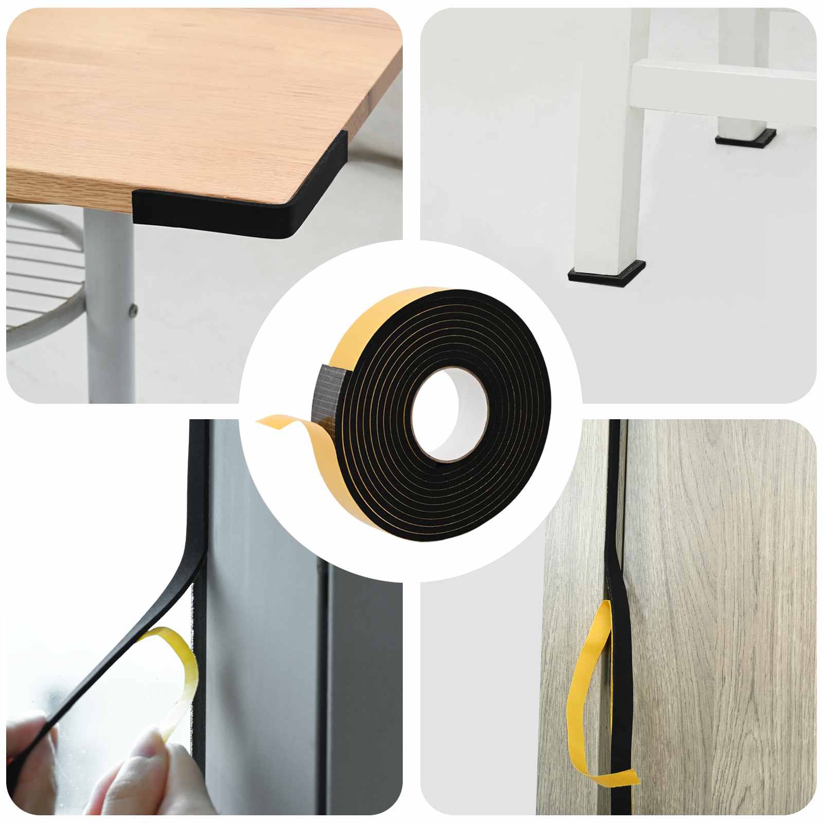 Samoljepljiva pjenasta traka 20 pcs Crna 40mm x 5m CR pjena