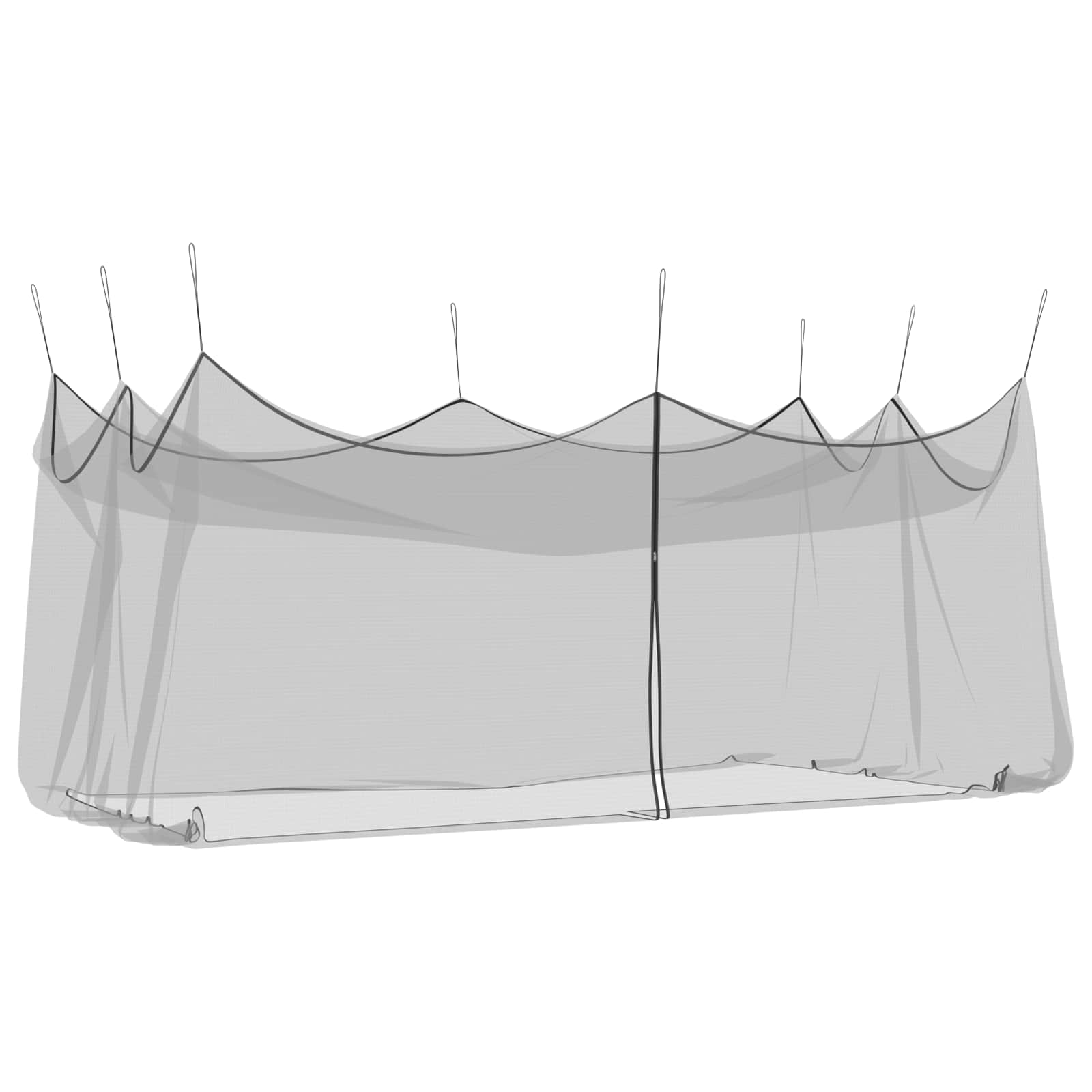 Mreža za komarce u vrtu 156 Crna 3 x 6 x 2,5 m Poliester