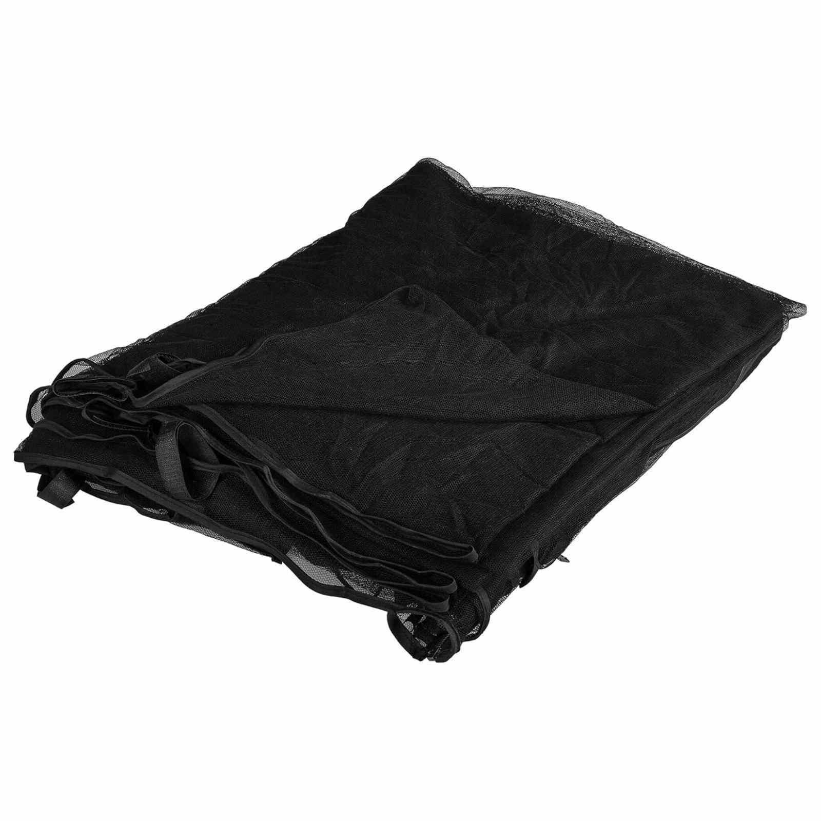 Mreža protiv komaraca za gazebo 220 mesh Crna 3,6 x 3,6 x 2 m