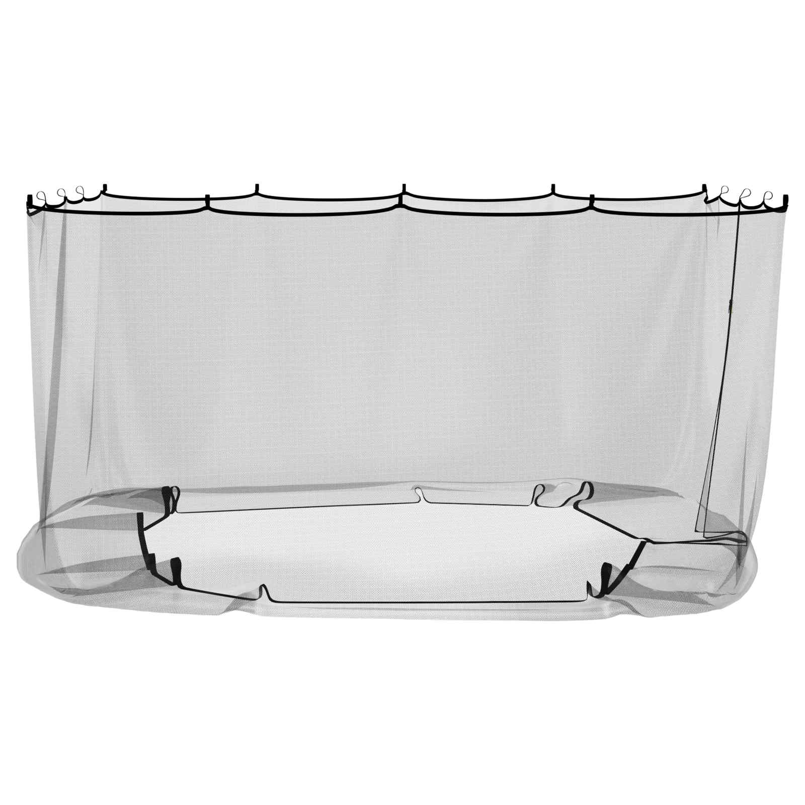Mreža protiv komaraca za gazebo 220 mesh Crna 3,6 x 3,6 x 2 m