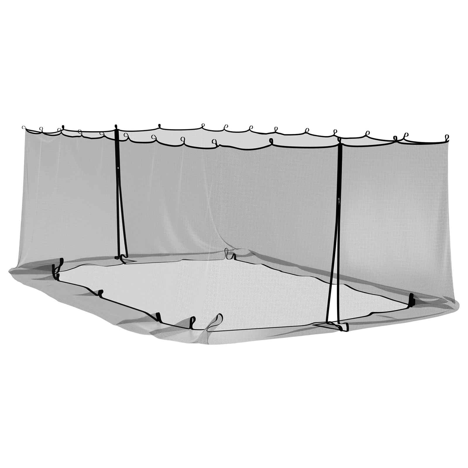 Mreža protiv komaraca za gazebo 220 mesh Crna 6 x 3 x 2 m