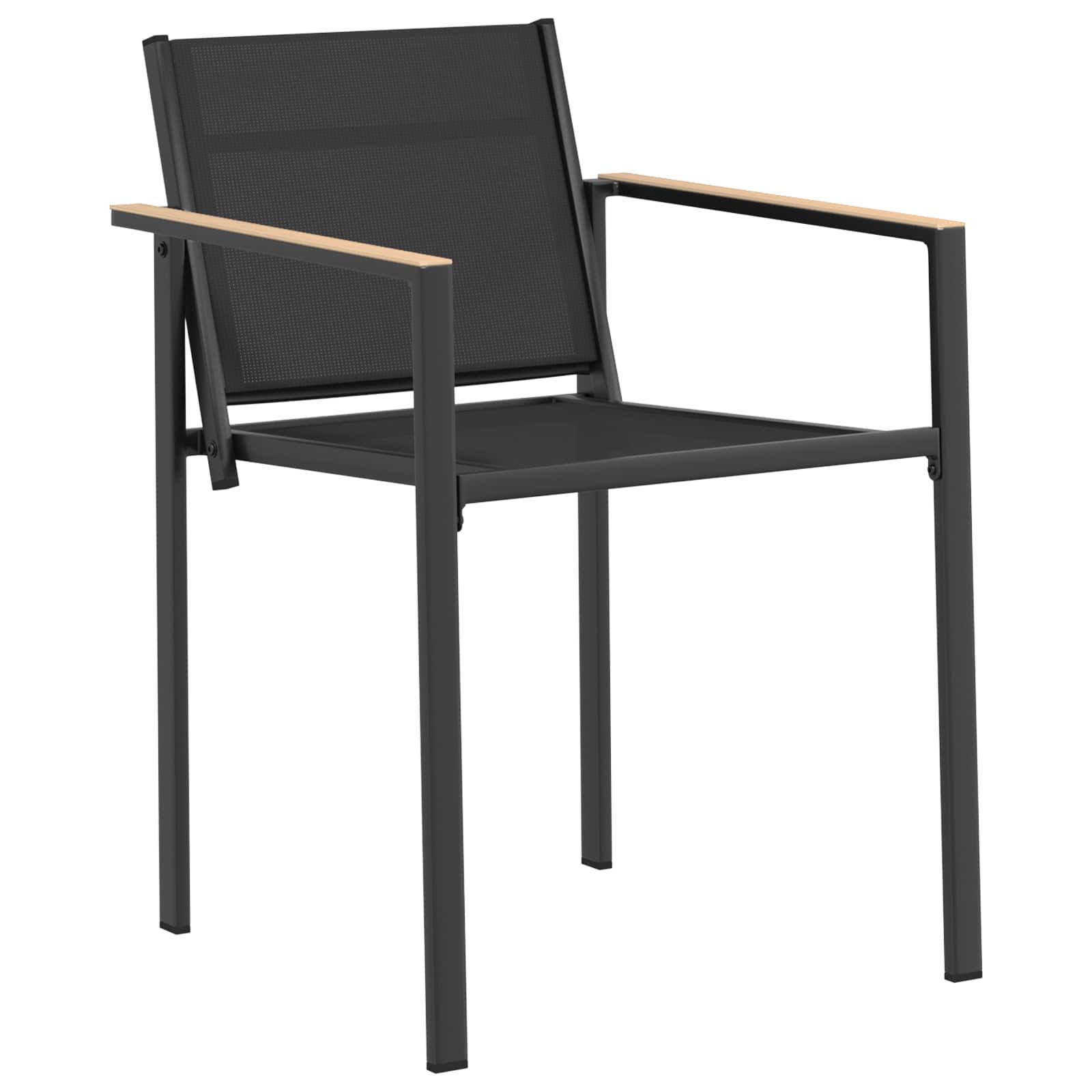 Set vanjskog namještaja 5 pcs Crna i antracit 80 x 80 x 73 cm