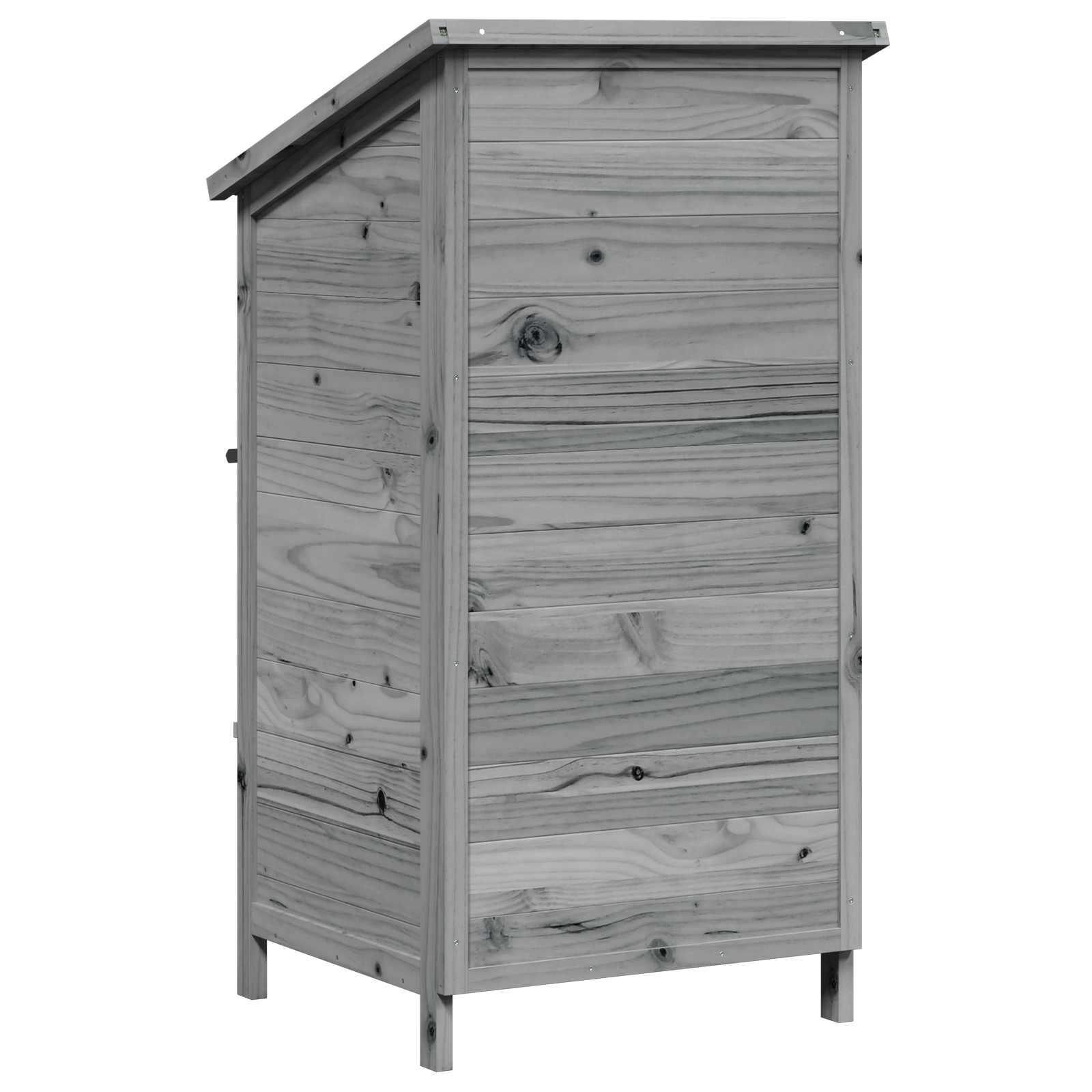 Vrtna Šupa Siva 59 x 56 x 113,5 cm Konstruirano drvo