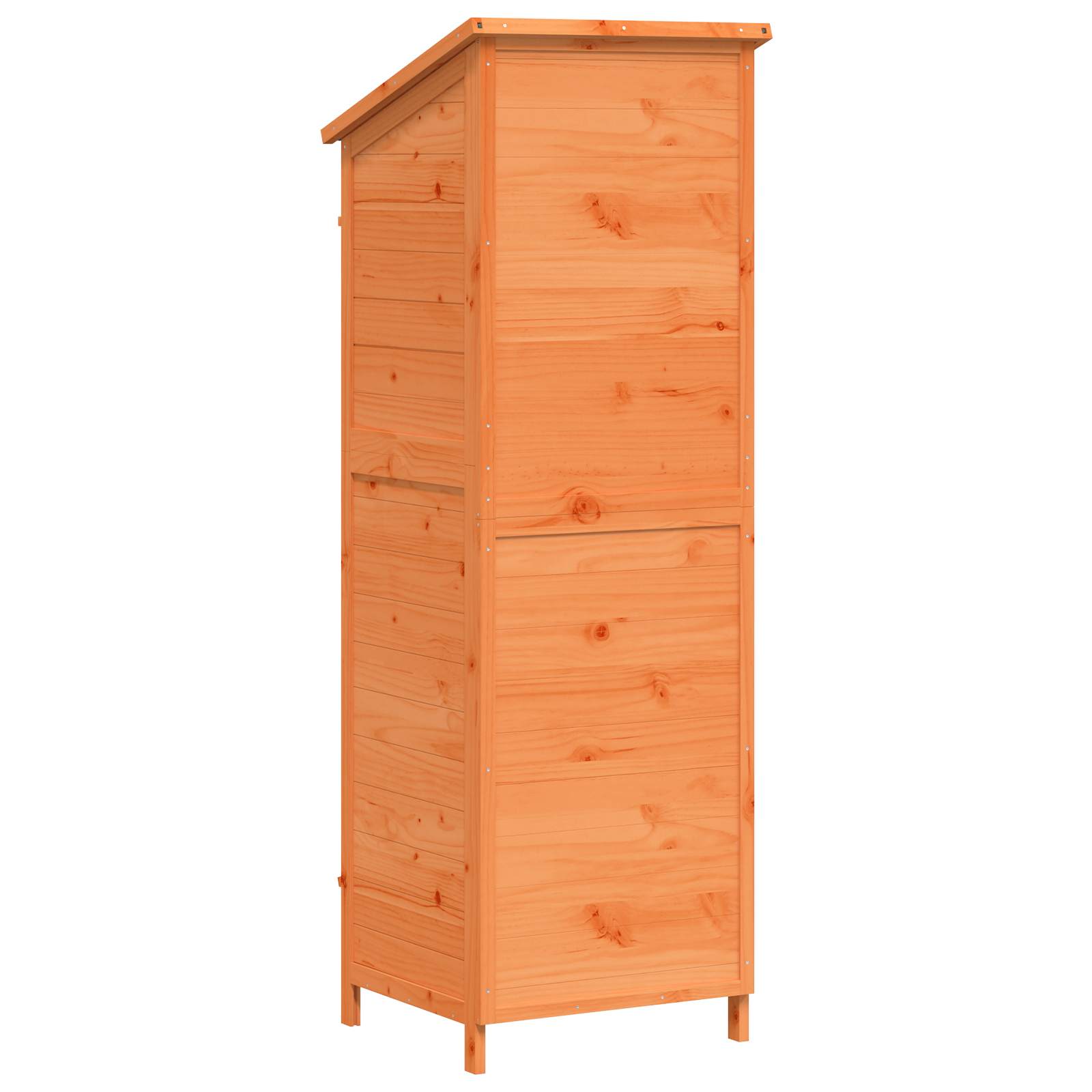Vrtna Šupa s krovom Smeđa 59 x 56 x 176 cm Čvrsto drvo jele
