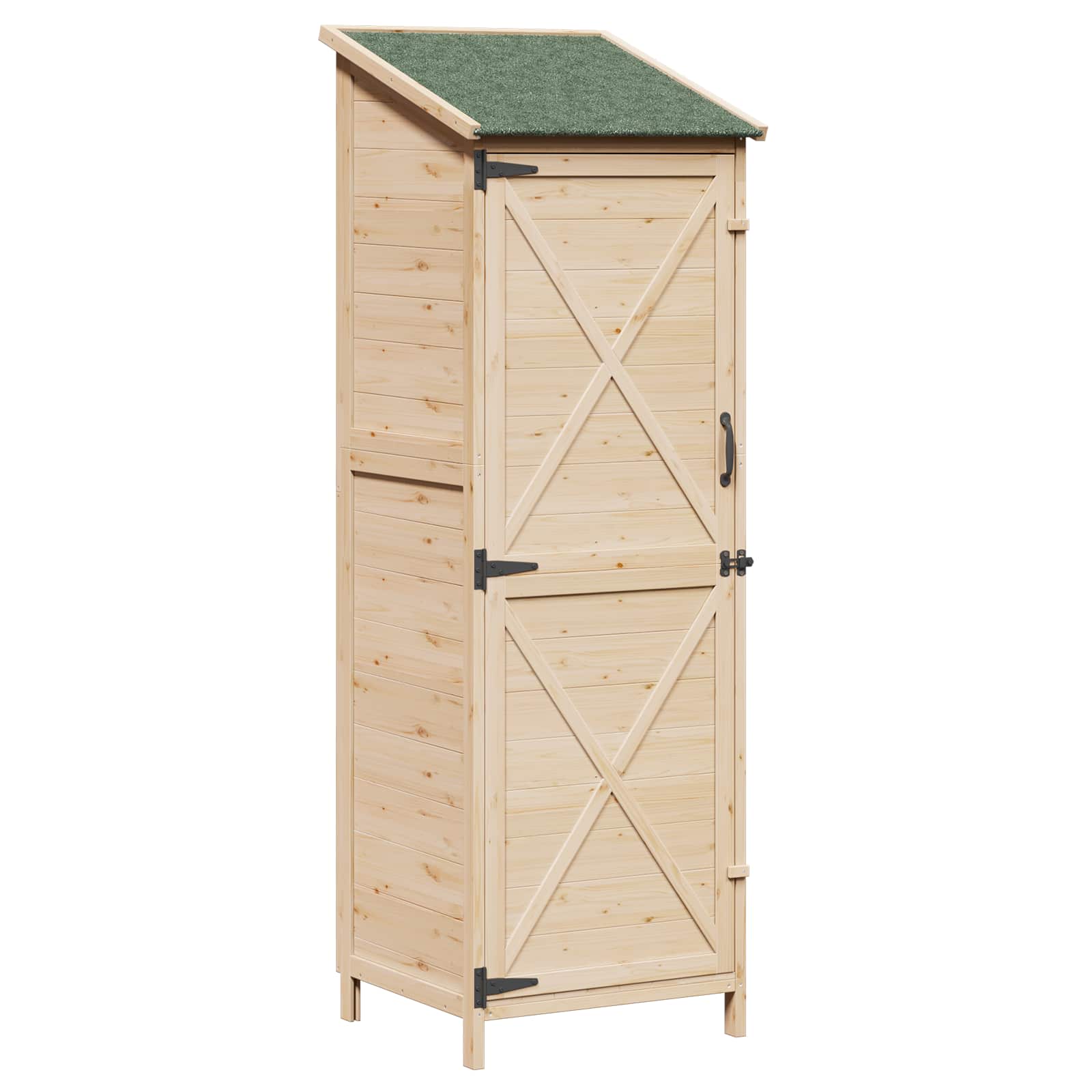Vrtna Šupa Prirodna 59,5 x 56 x 176,5 cm Čvrsto drvo jele