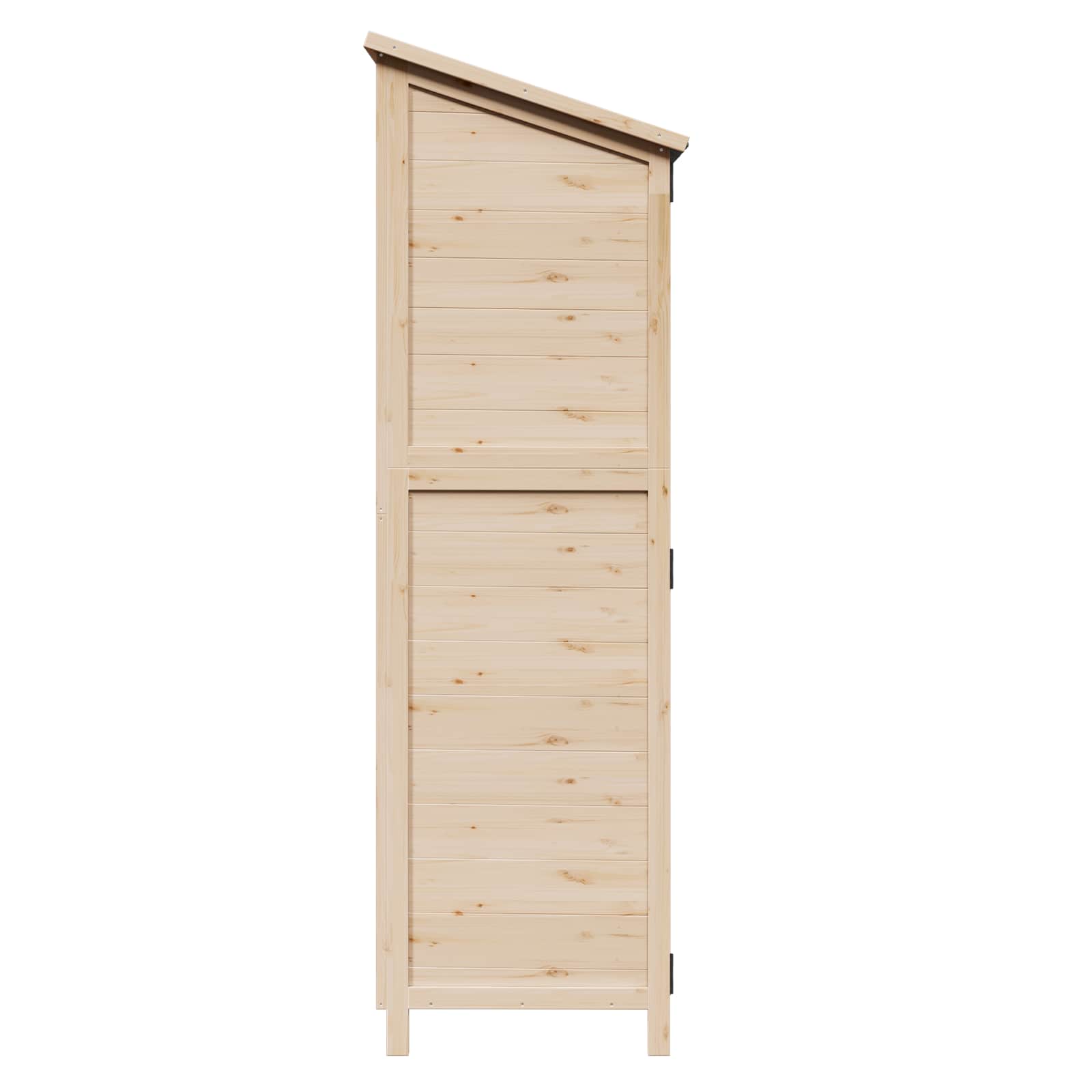Vrtna Šupa Prirodna 59,5 x 56 x 176,5 cm Čvrsto drvo jele