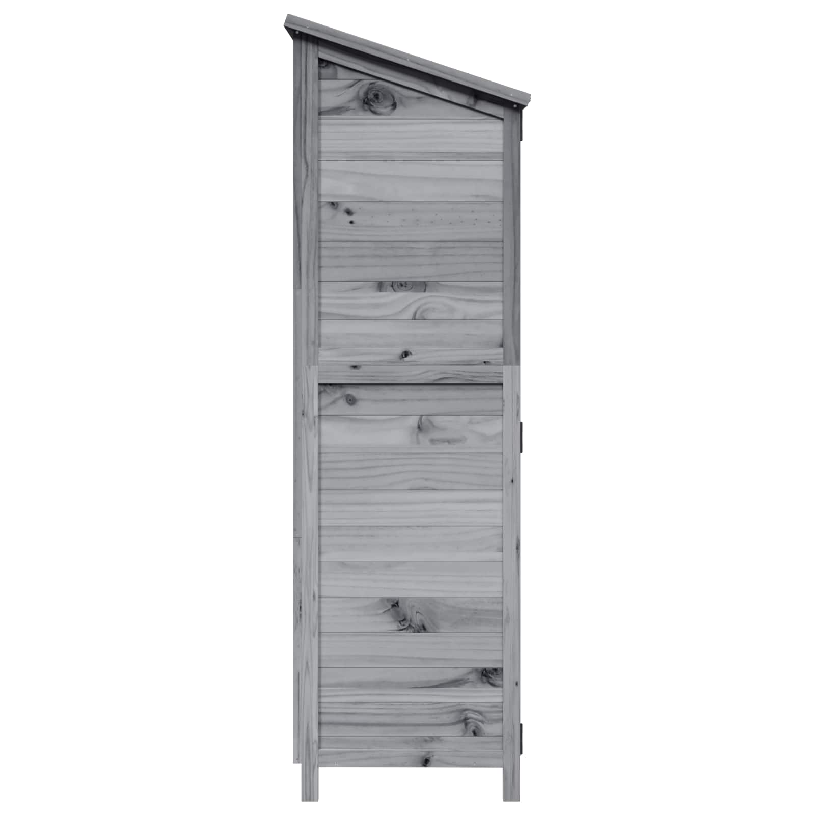 Vrtna Šupa s krovom Siva 106 x 56 x 176,5 cm Čvrsto drvo jele