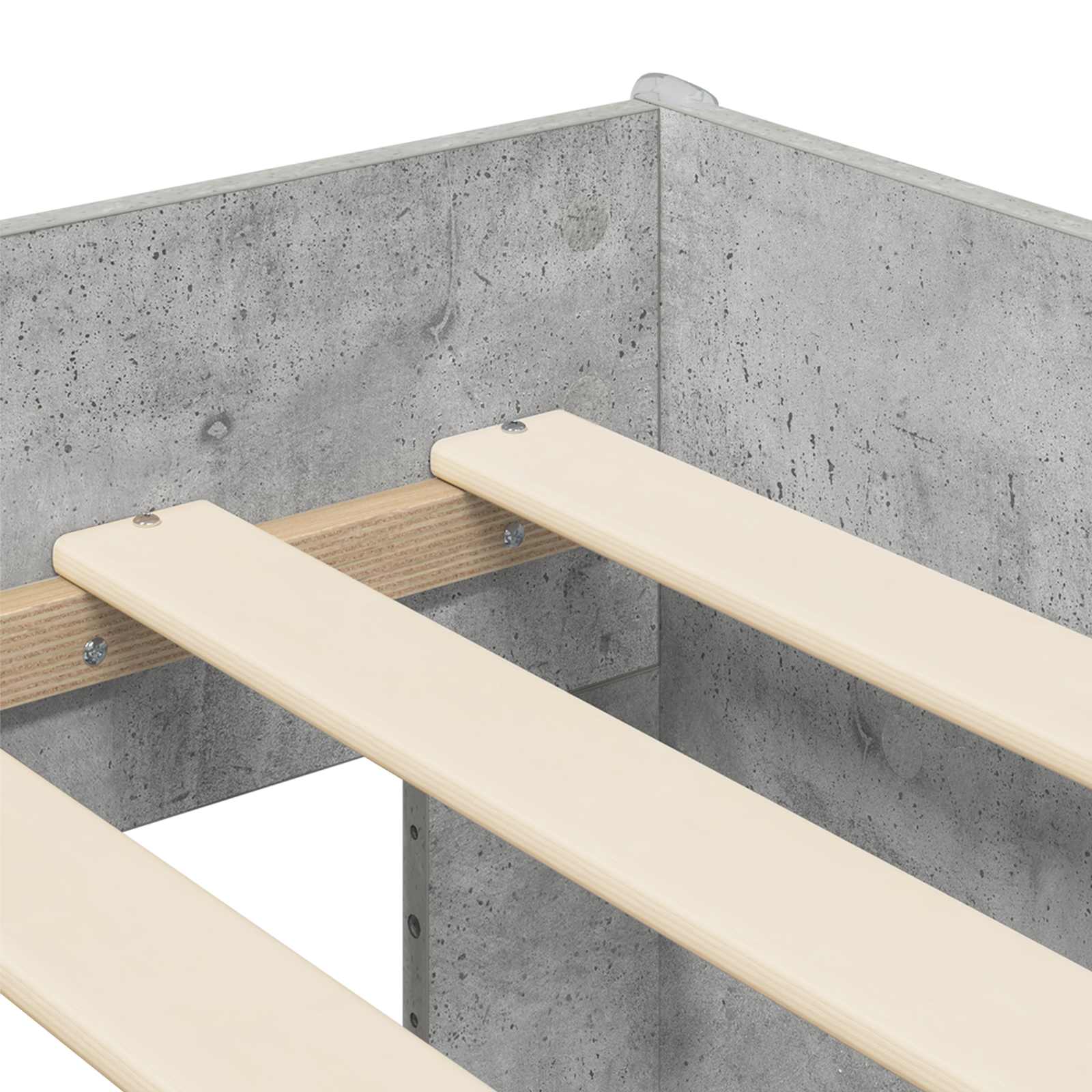 Krevet za djecu s ladicama Betonska siva 90 x 200 cm