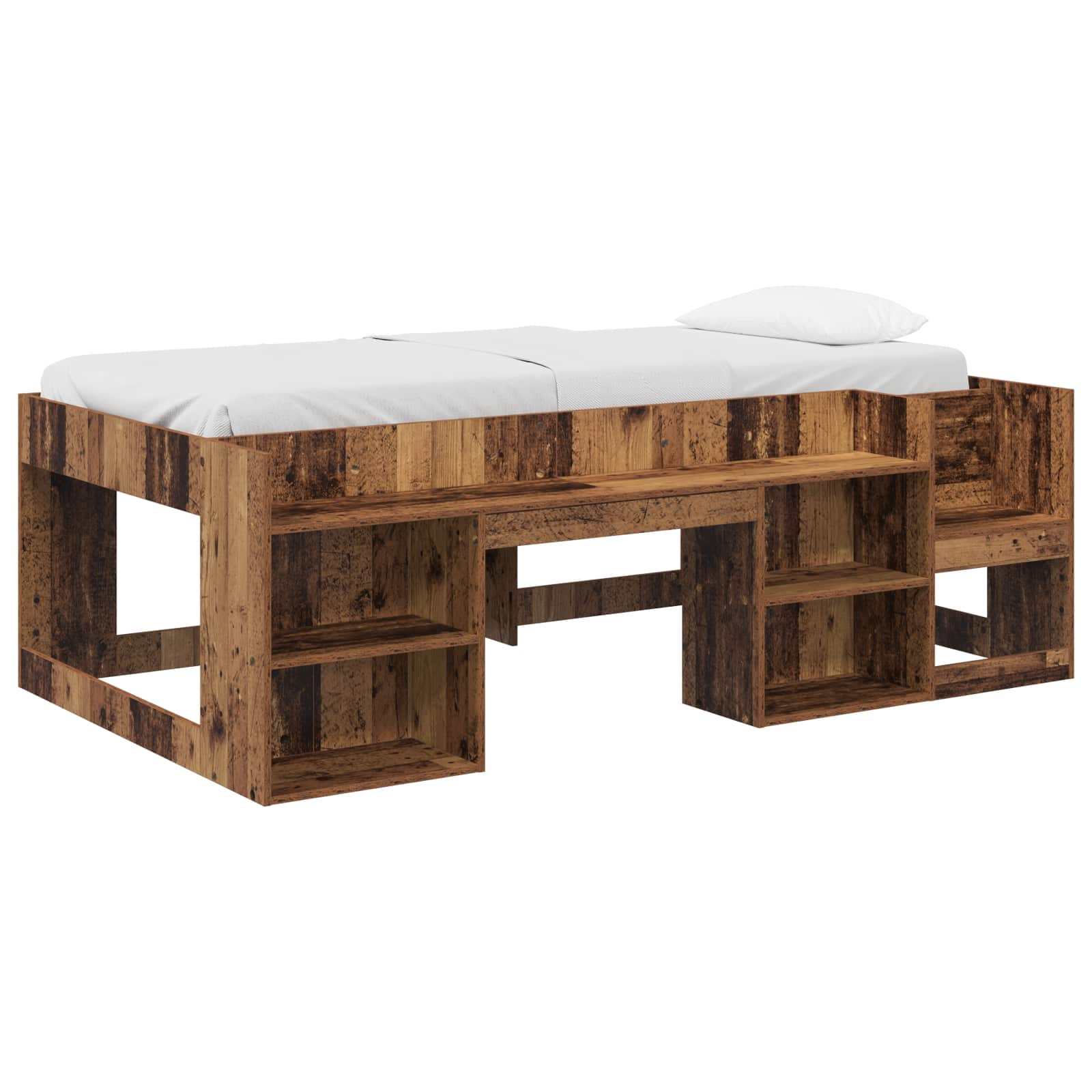 Krevet za djecu s ladicama Staro drvo 90 x 200 cm
