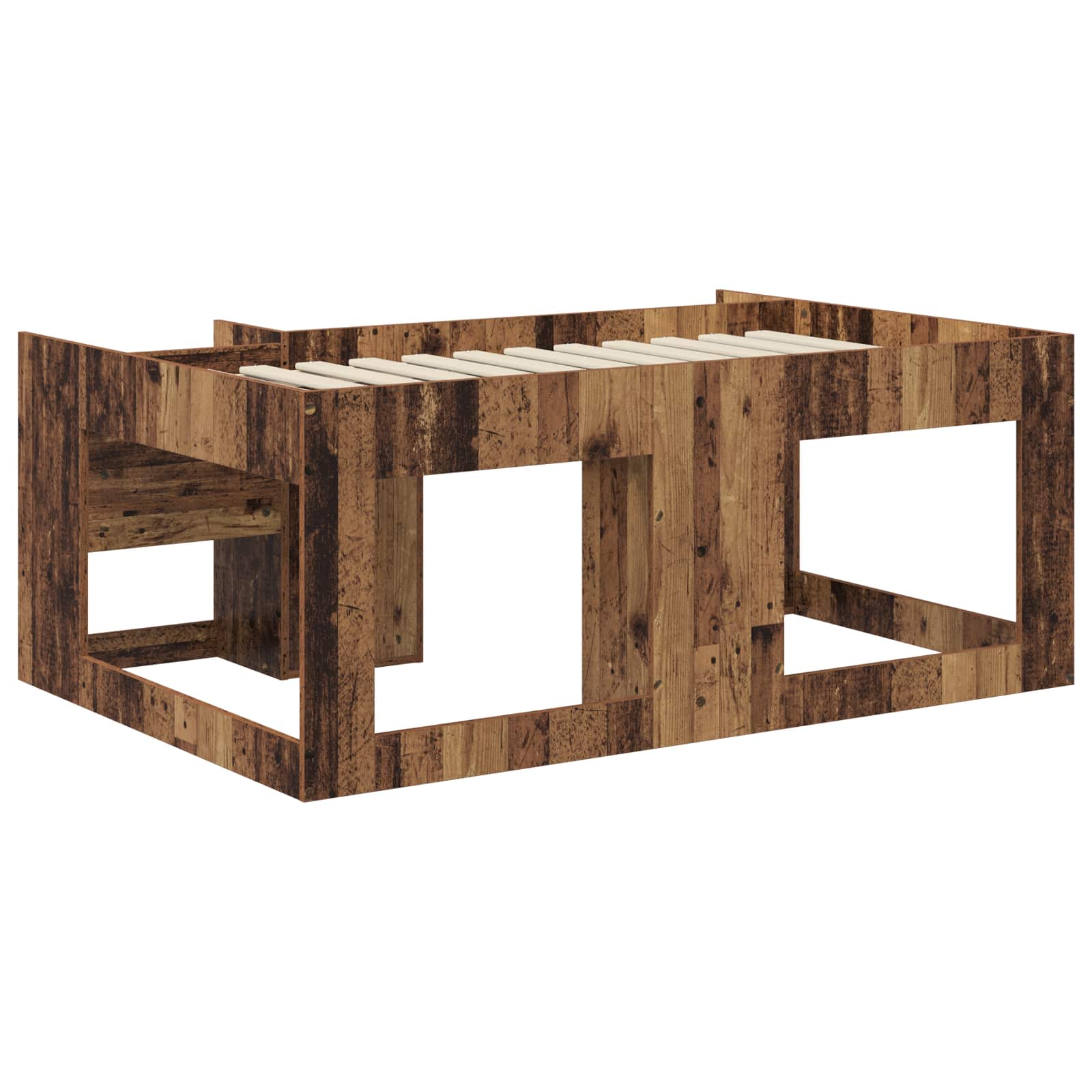 Krevet za djecu s ladicama Staro drvo 80 x 160 cm