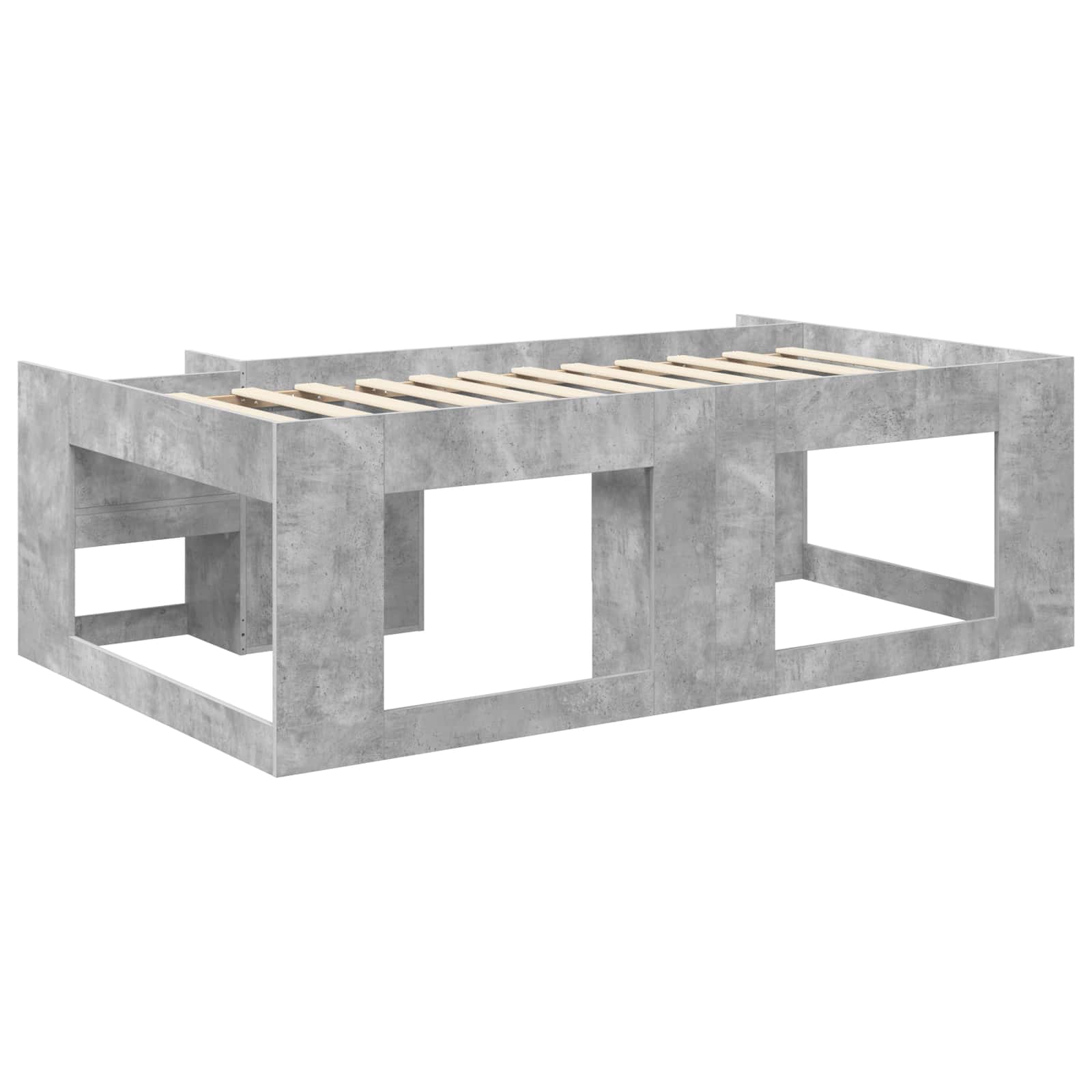 Krevet za djecu s ladicama Betonska siva 90 x 190 cm