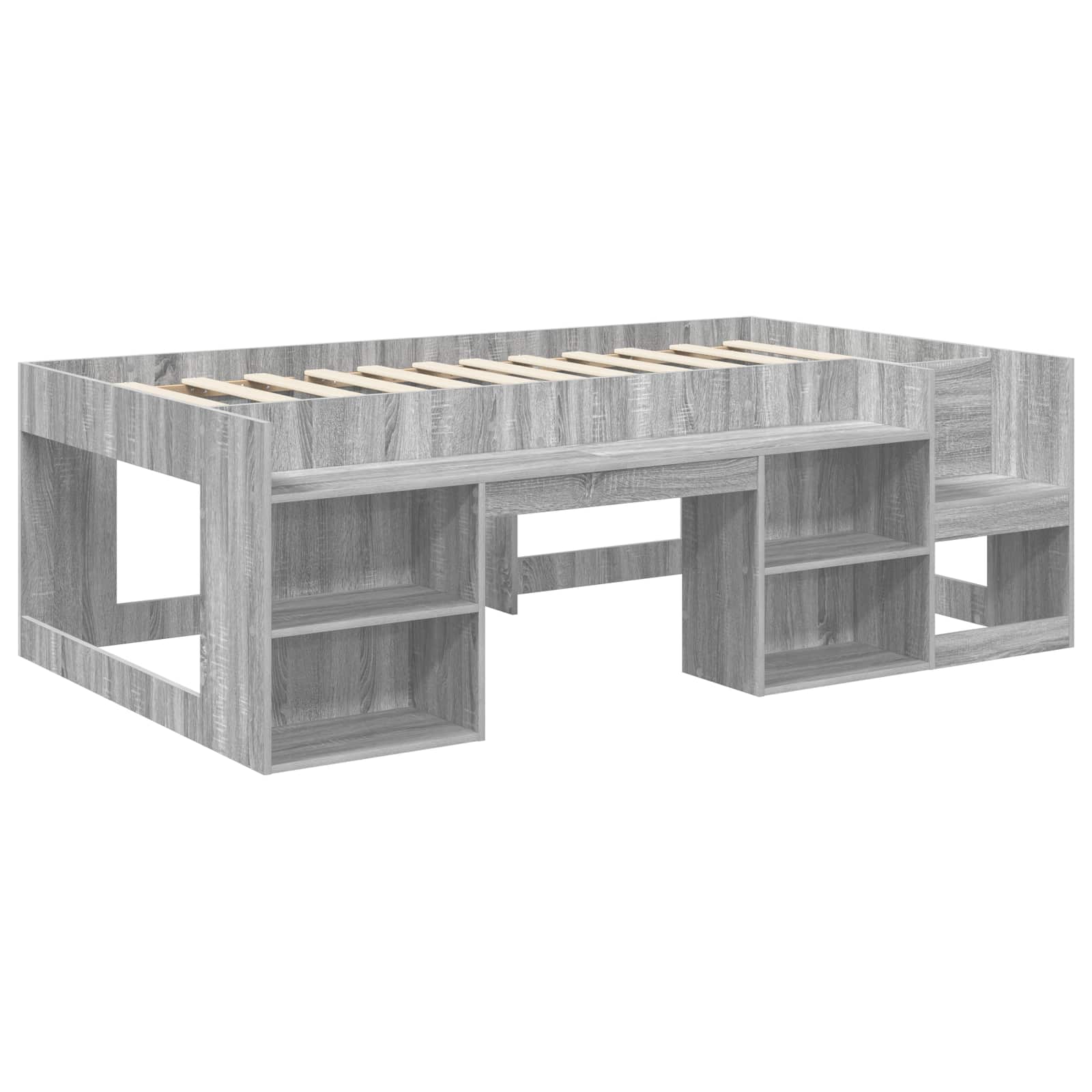 Krevet za djecu s ladicama Siva Sonoma 75 x 190 cm