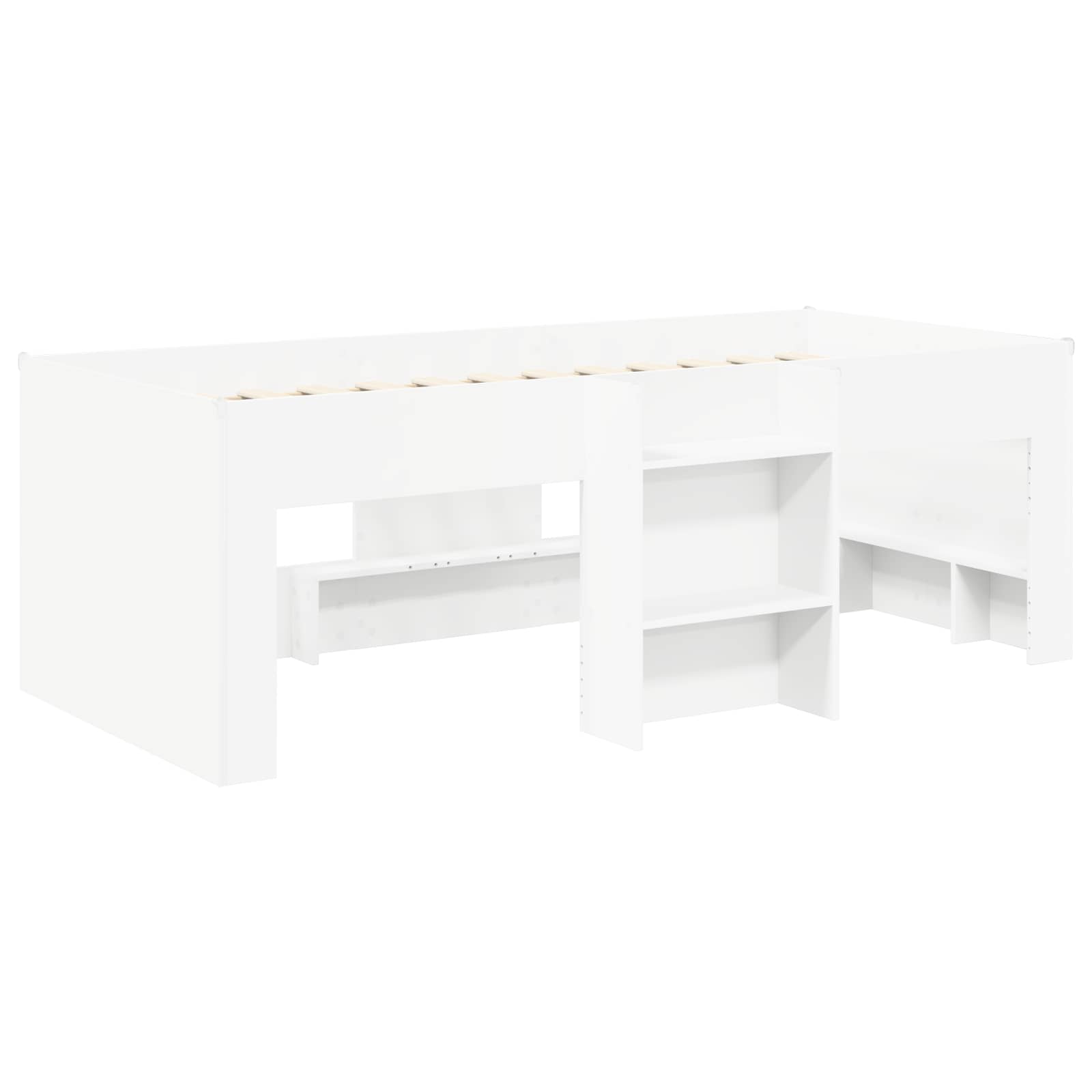 Krevet s Tunnels 4 pcs Bijela i crvena Konstruirano drvo