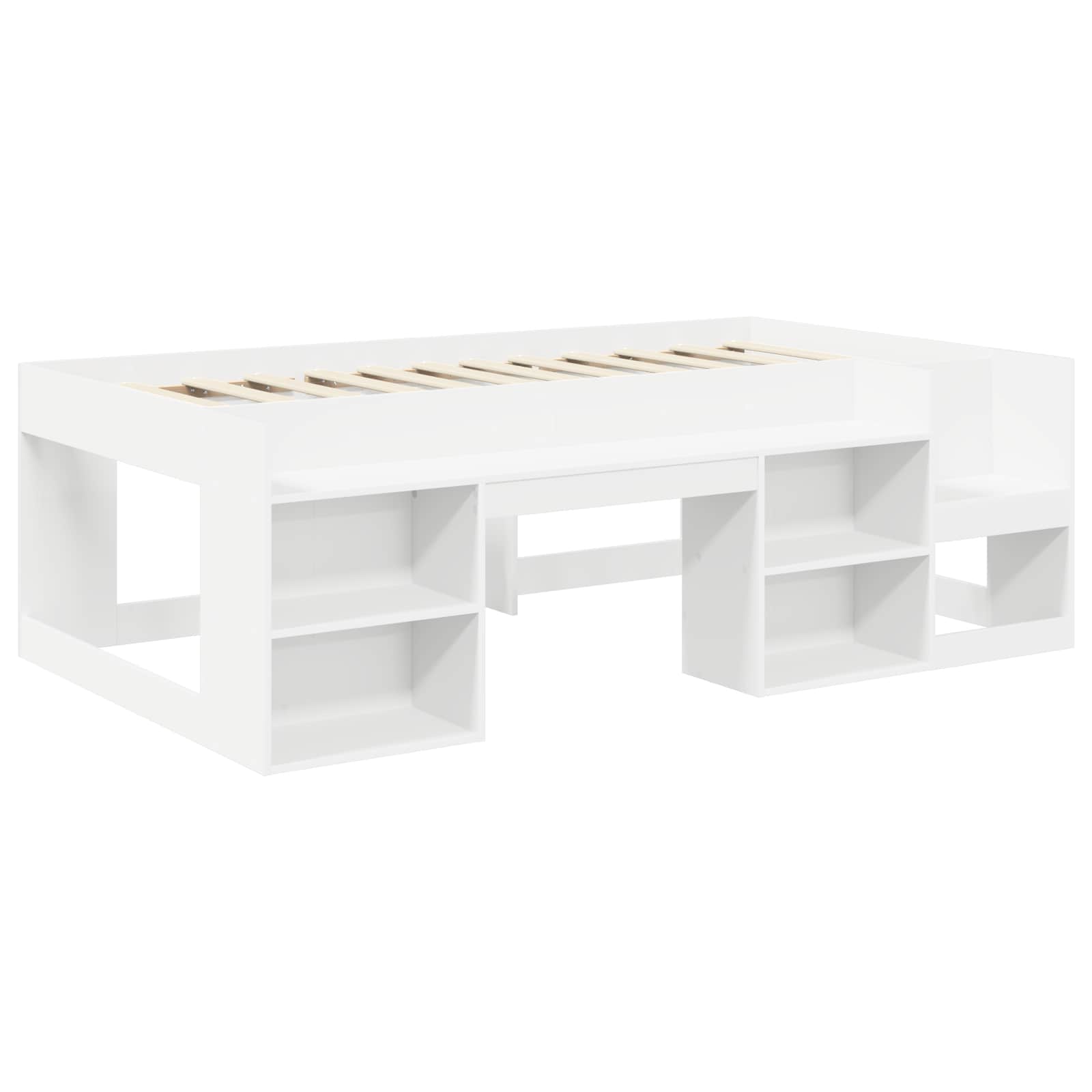 Krevet s Tunnels 4 pcs Bijela i plava Konstruirano drvo