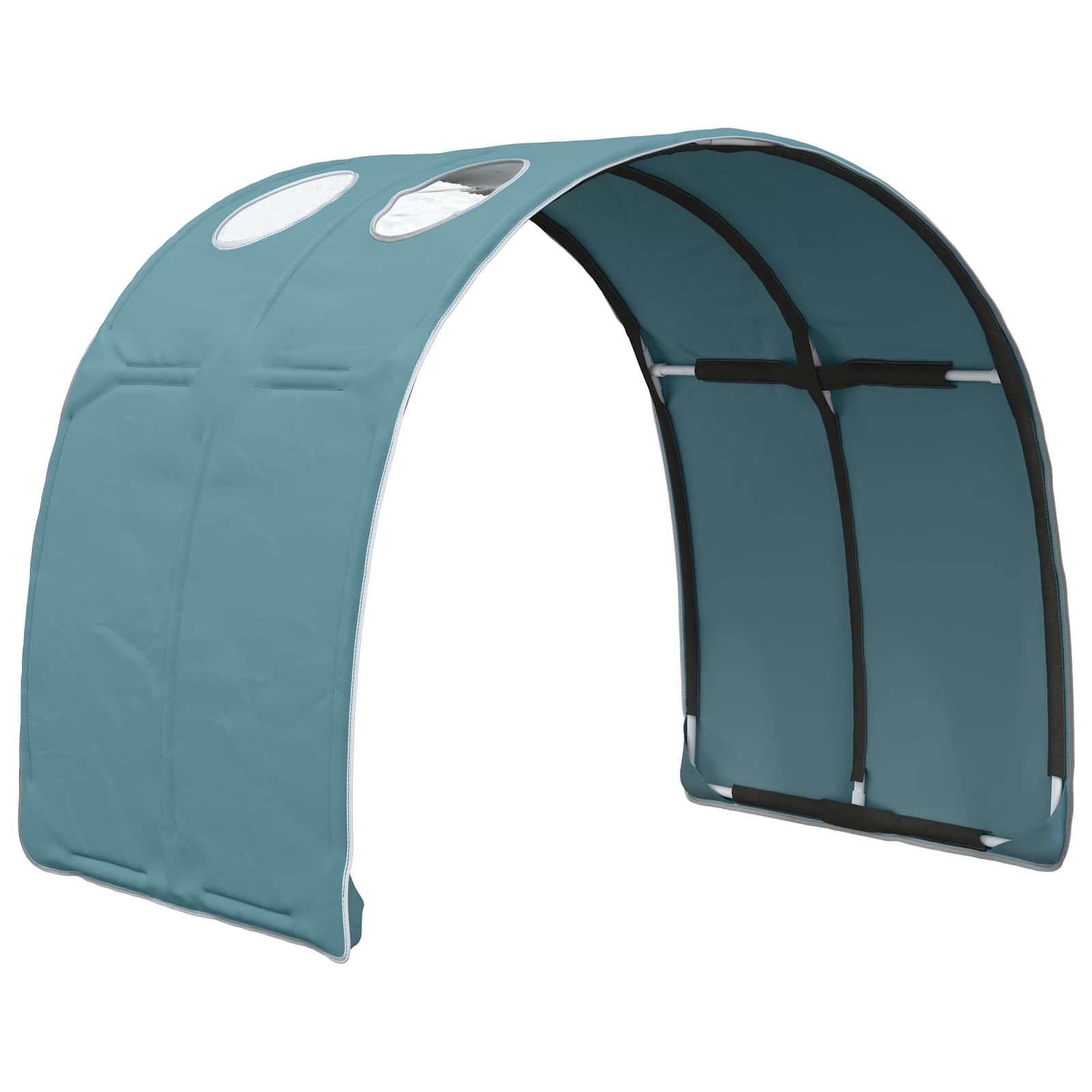 Krevet s Tunnels 4 pcs Bijela i svjetloplava Konstruirano drvo