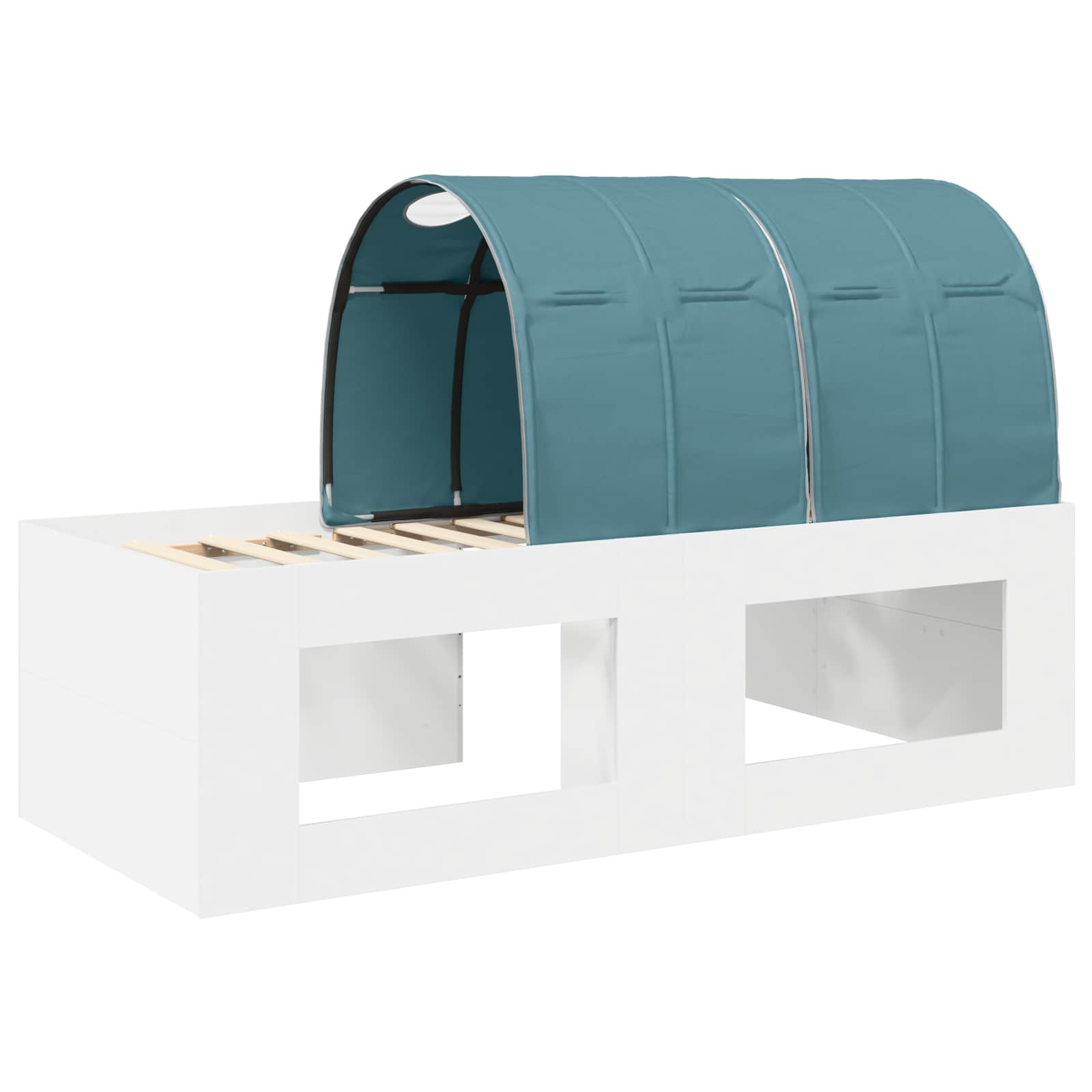 Krevet s Tunnels 4 pcs Bijela i svjetloplava Konstruirano drvo