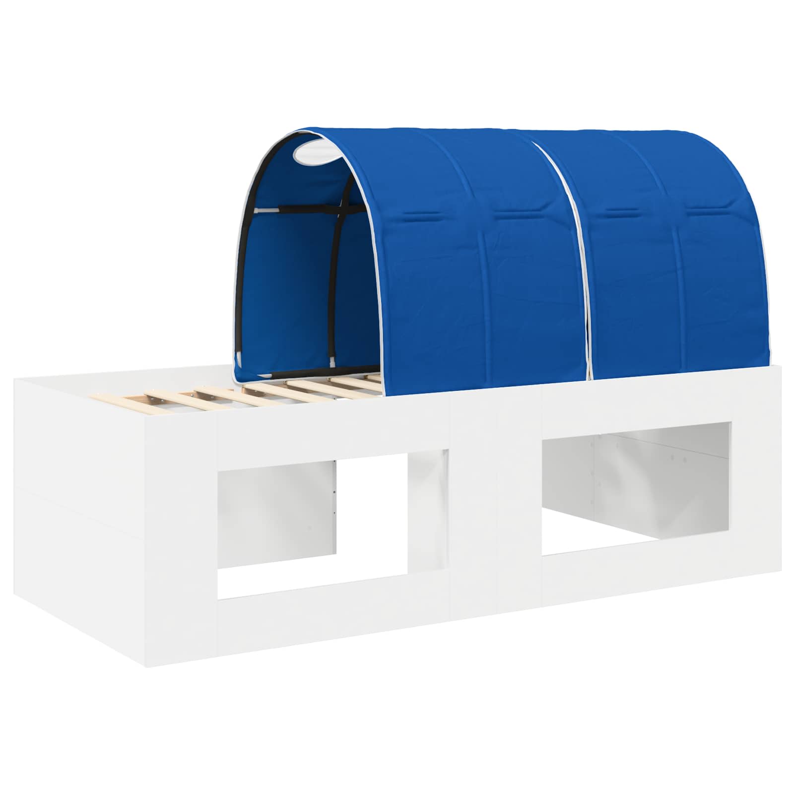 Krevet s Tunnels 4 pcs Bijela i plava Konstruirano drvo