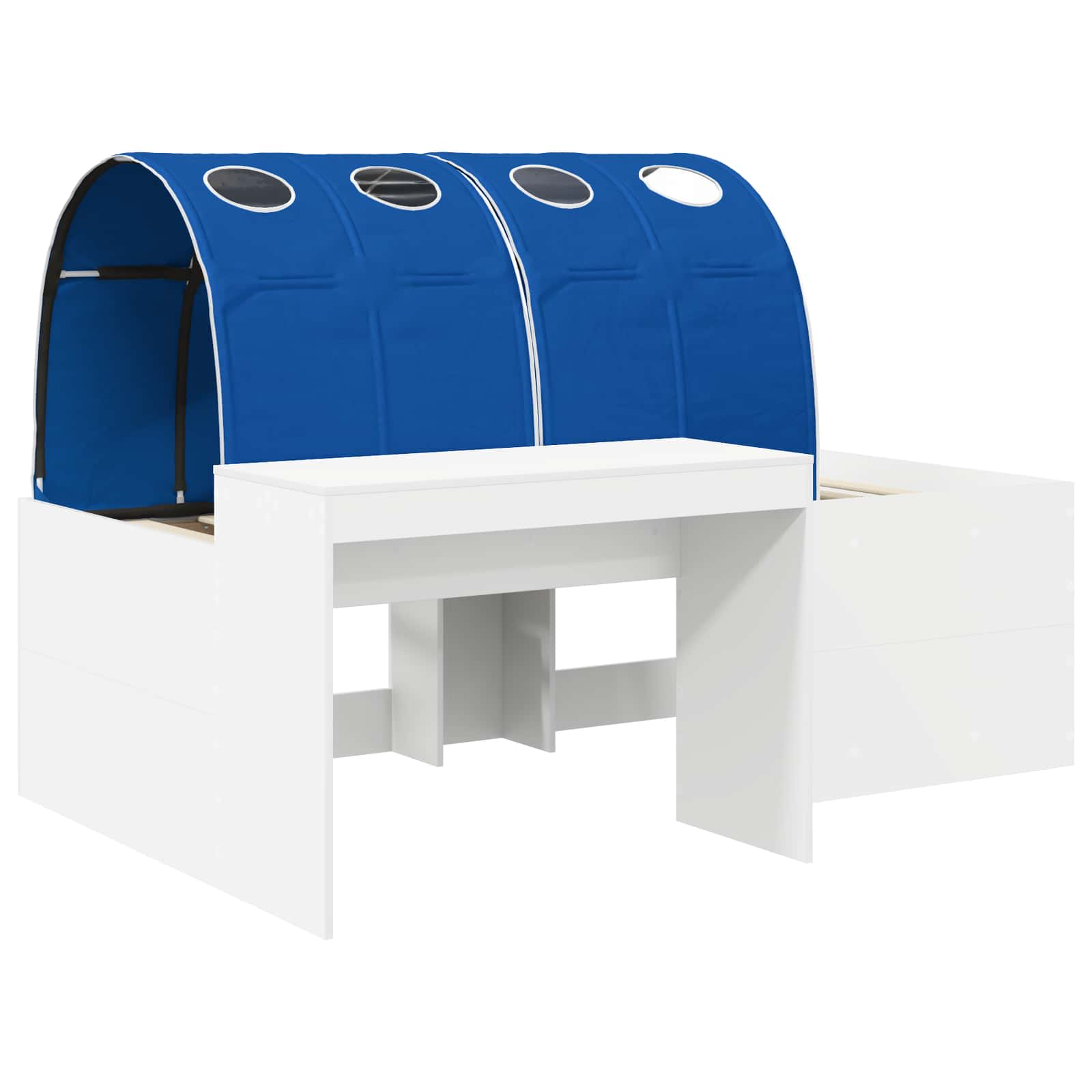 Krevet s tunelom 4 pcs Artisian hrast i plava Konstruirano drvo