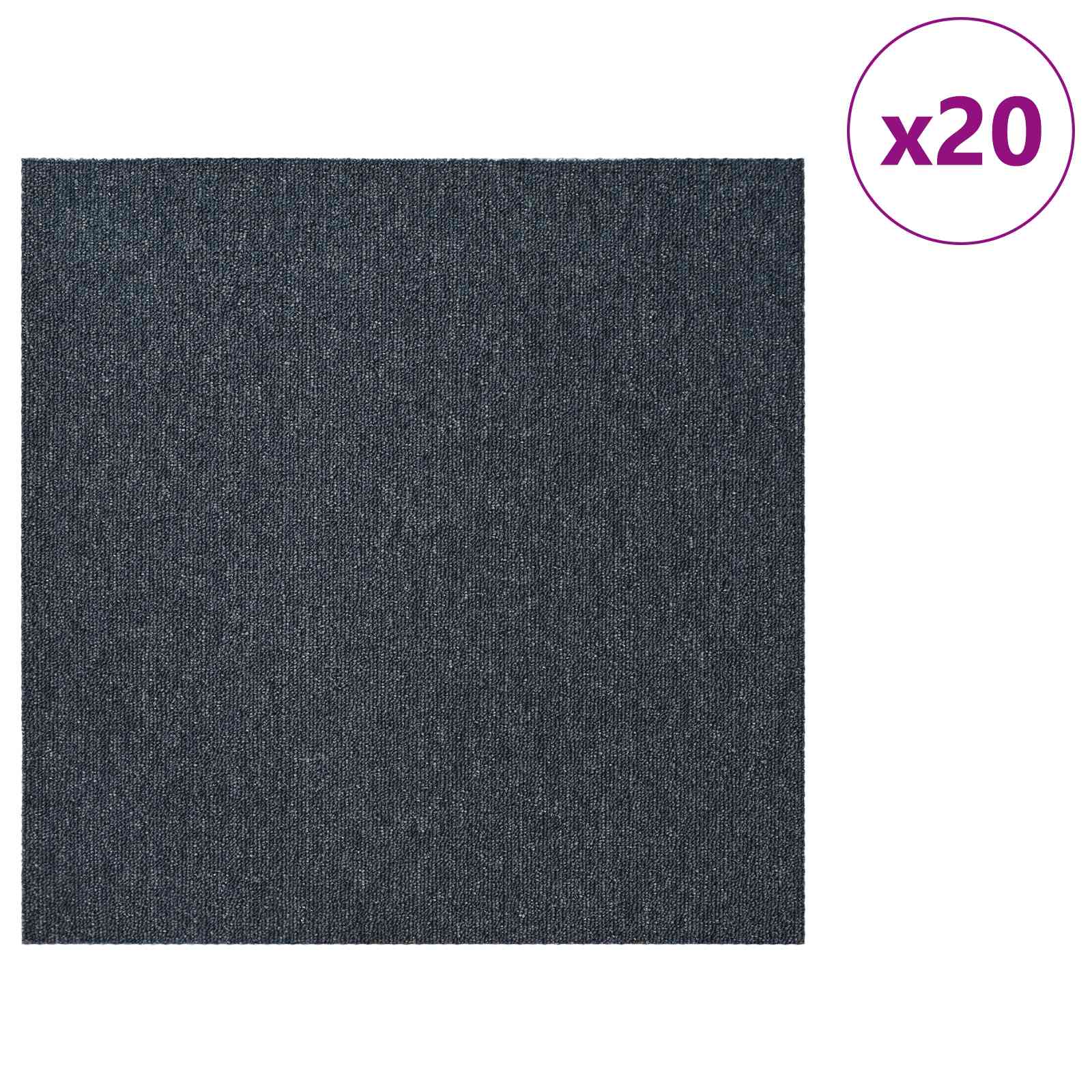 Tepih pločica Plavo Sivo 50 x 50 cm 20 pcs PP i bitumen