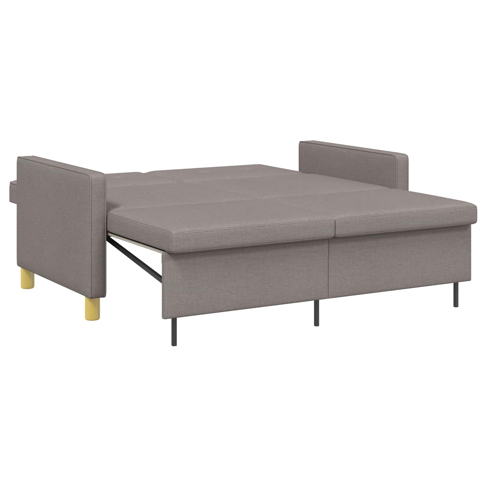 Krevet-sofa na razvlačenje Sivosmeđa Tkanina