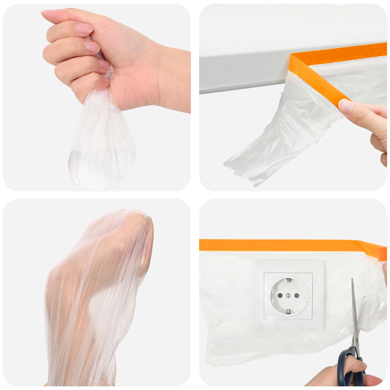 Prozračna ploča s ljepilom 6 pcs *Transparent*an 30 x 3300 cm
