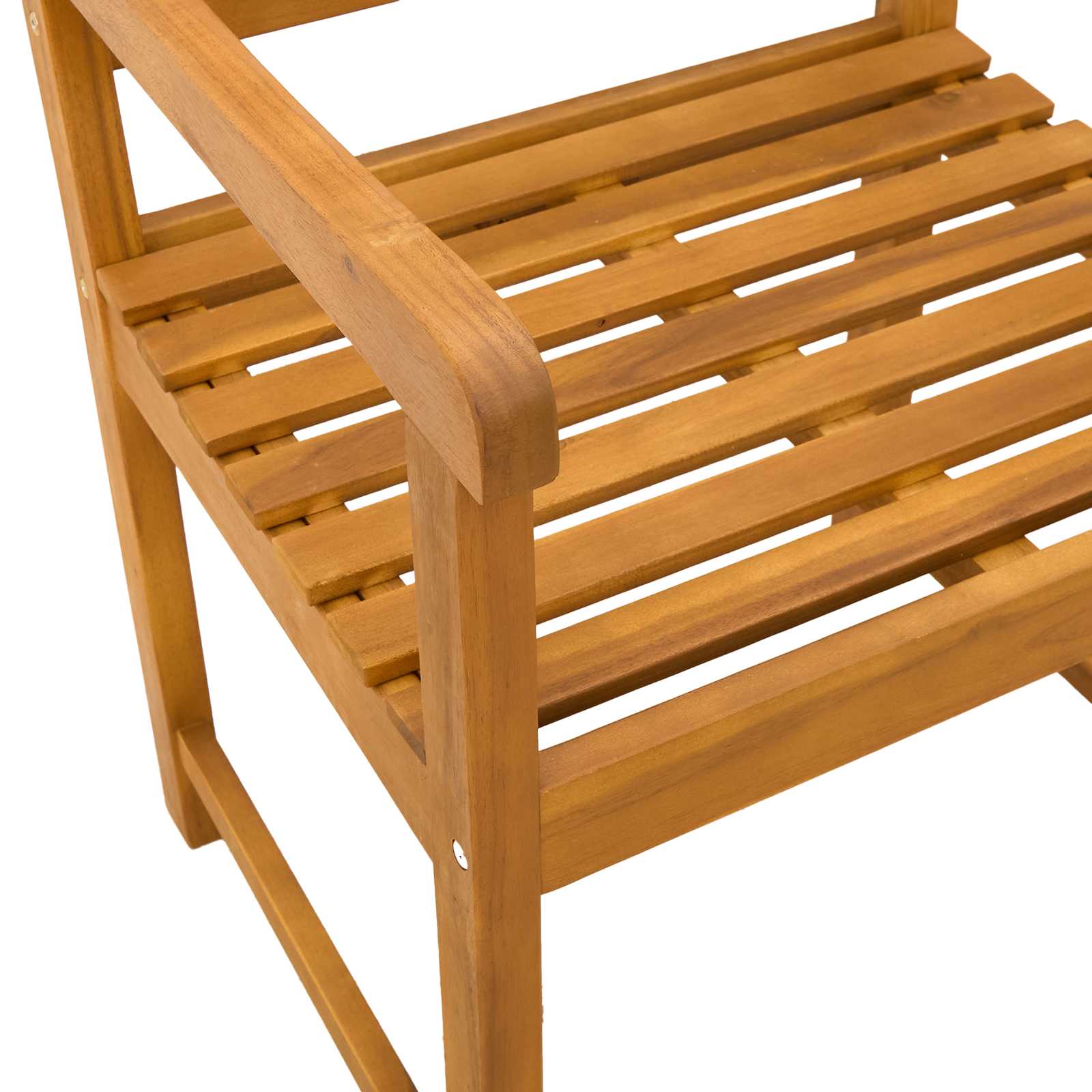 Vrtne stolice 4 pcs Prirodna Čvrsto drvo akacije