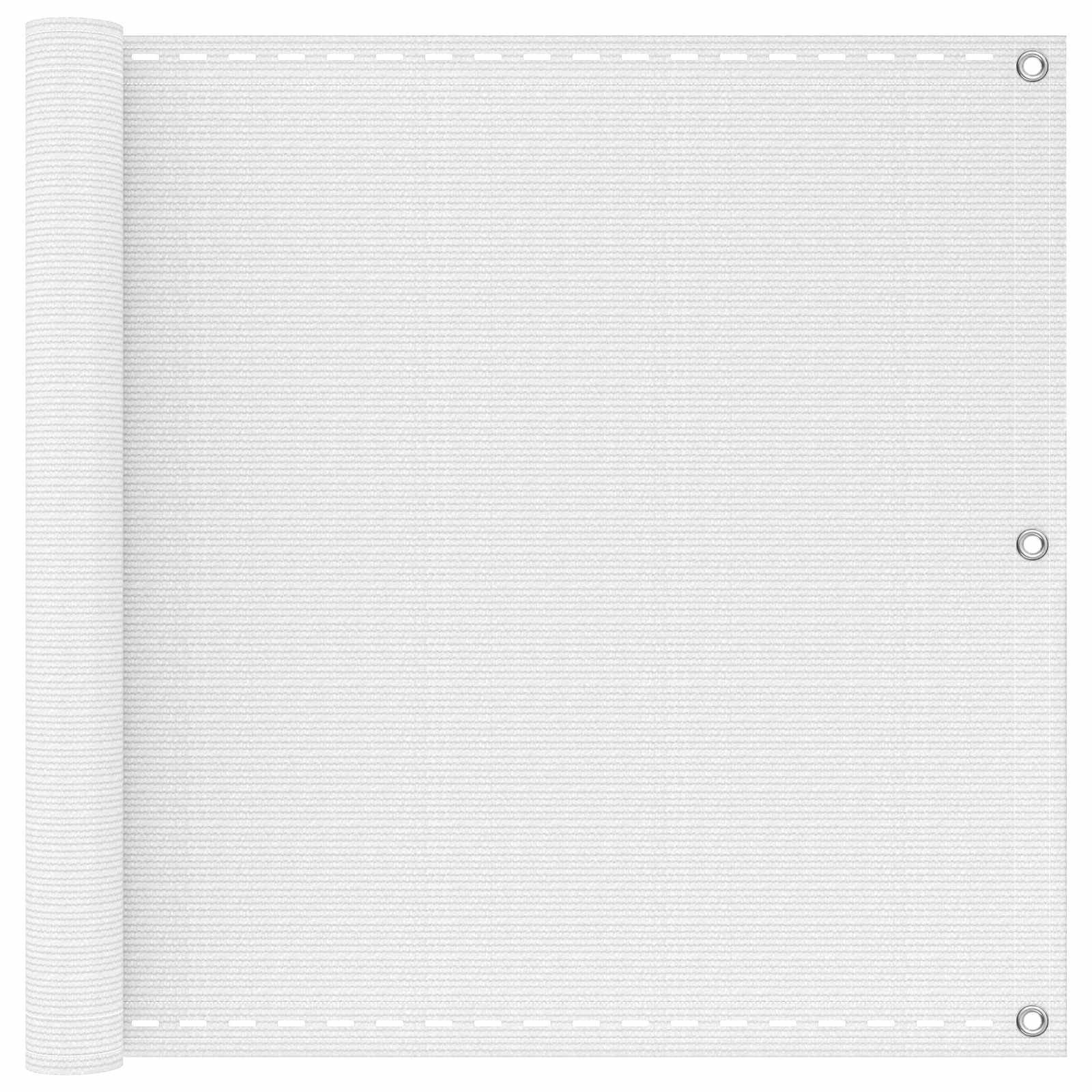 Balcony ekran Bijela 75 x 1000 cm HDPE i Aluminij