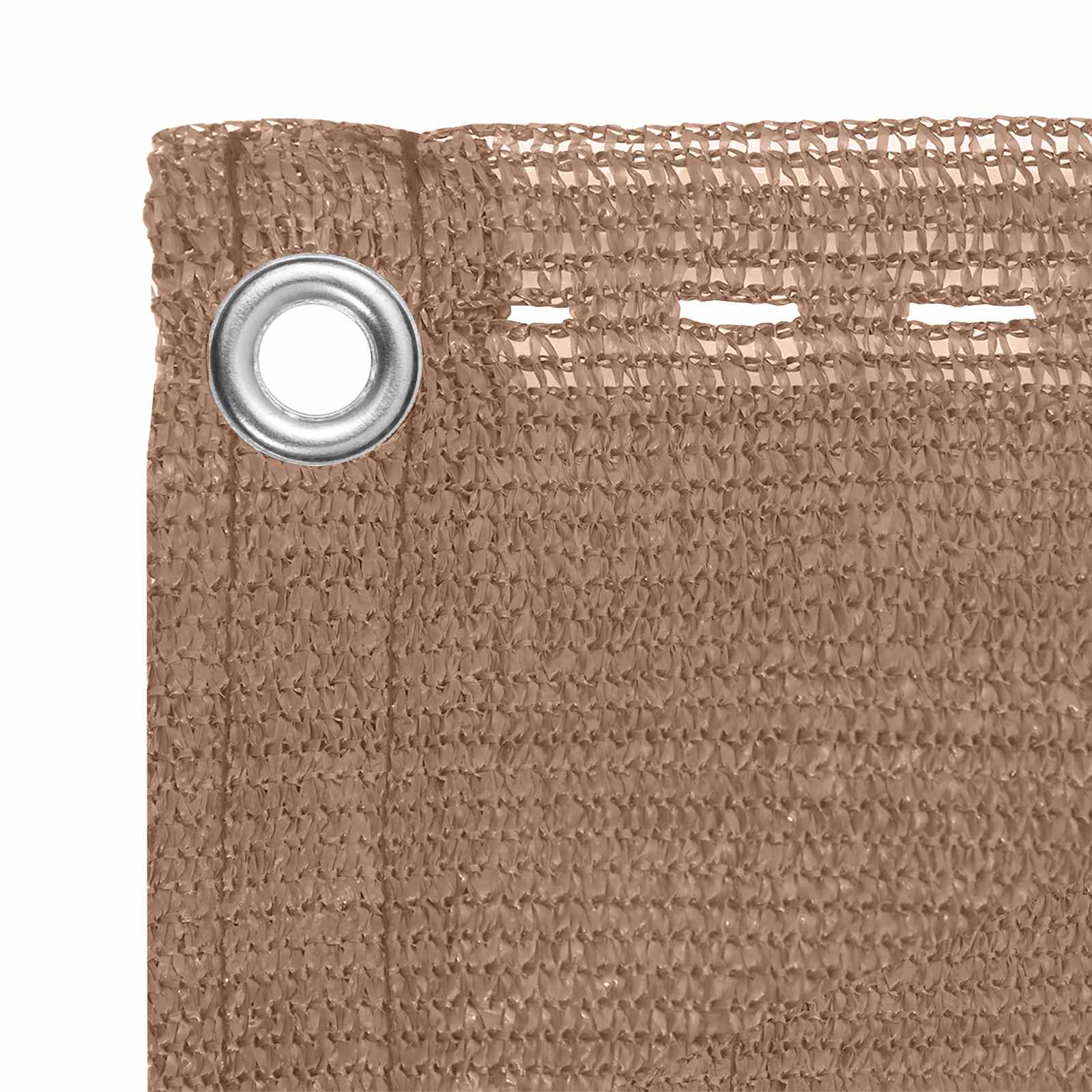 Balcony ekran Sivosmeđa 75 x 700 cm HDPE i Aluminij