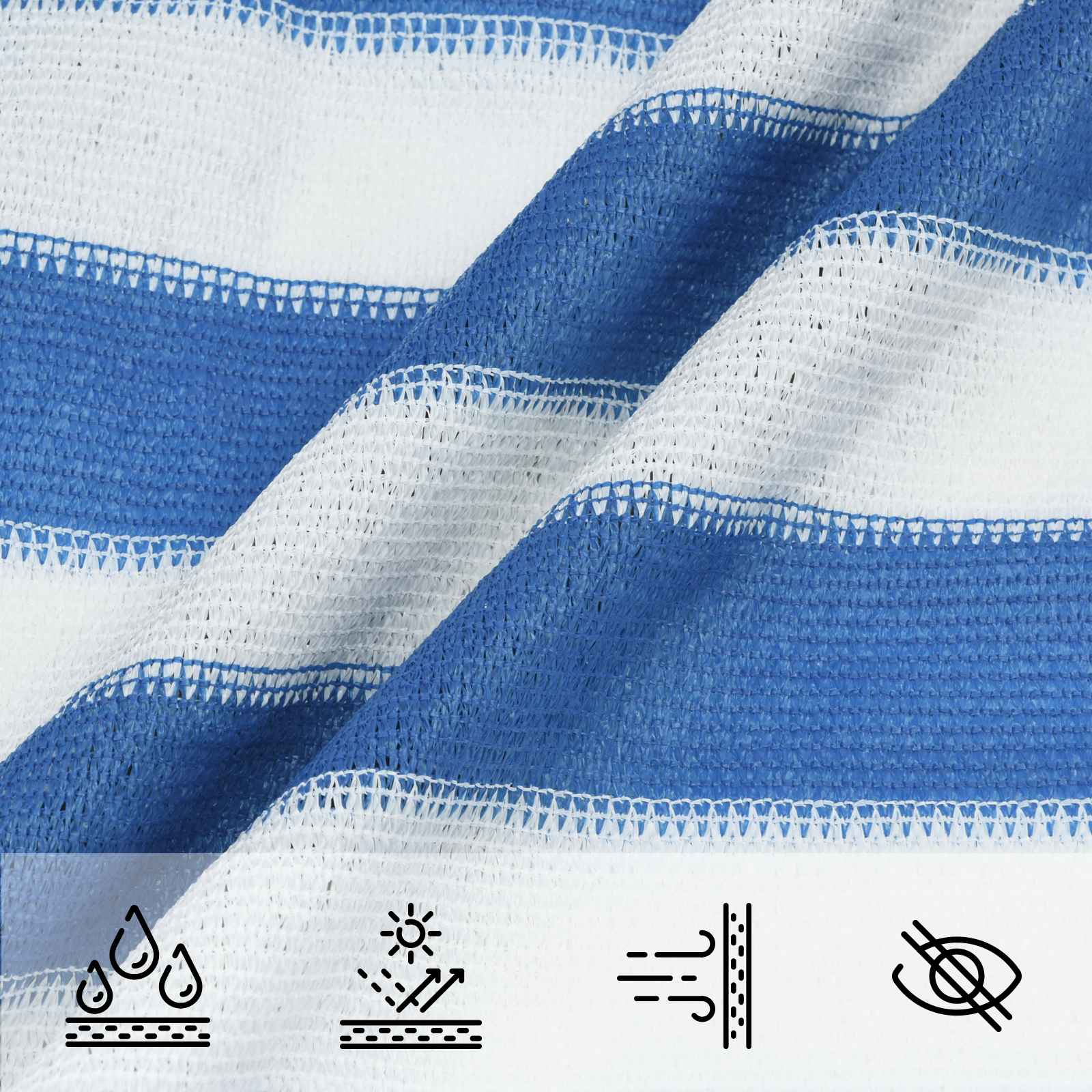 Jedrilica za sunčevu sjenu 6 x 6 x 6 m HDPE