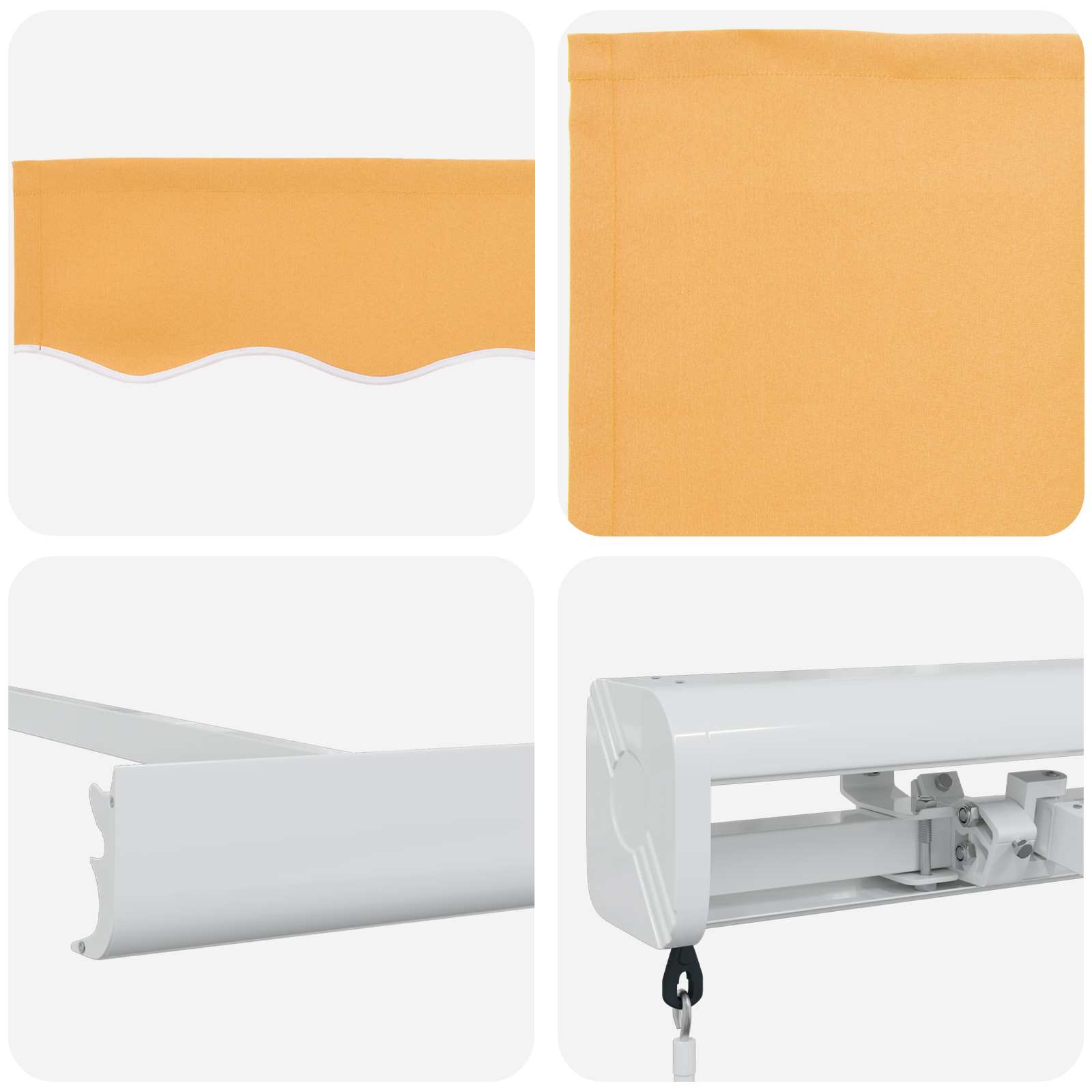 Povlačivi tende Pijesak 300 x 250 cm Platno i Aluminij