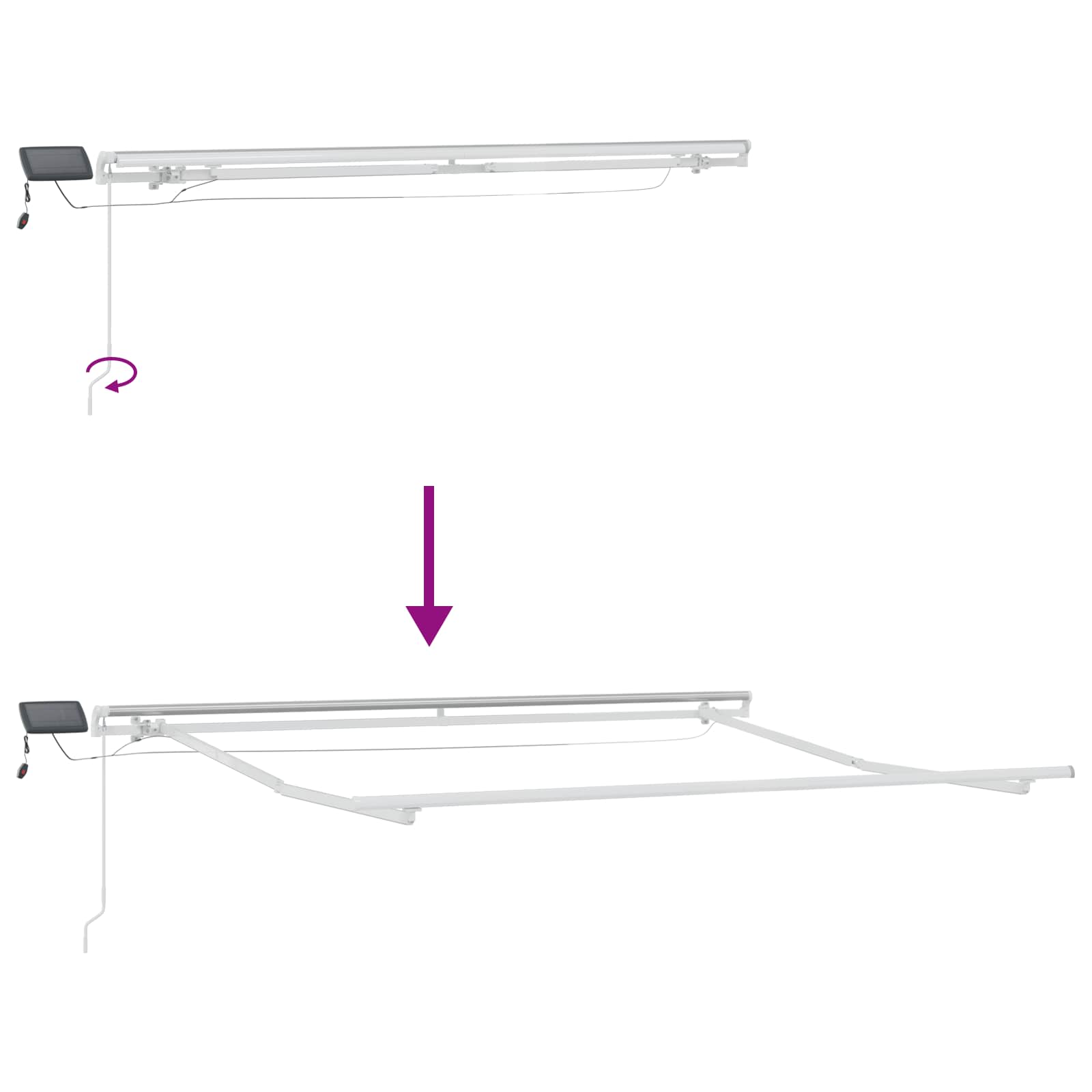 Povlačivi tende Pijesak 400 × 300 cm Tkanina i Aluminij