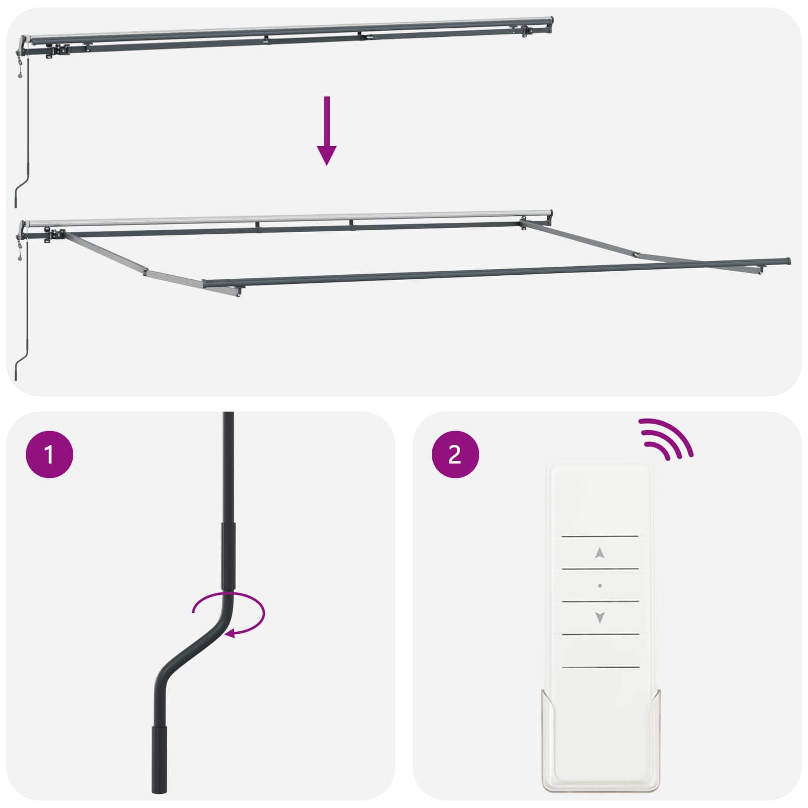 Povlačivi tende Sivosmeđa 400 × 300 cm Tkanina i Aluminij