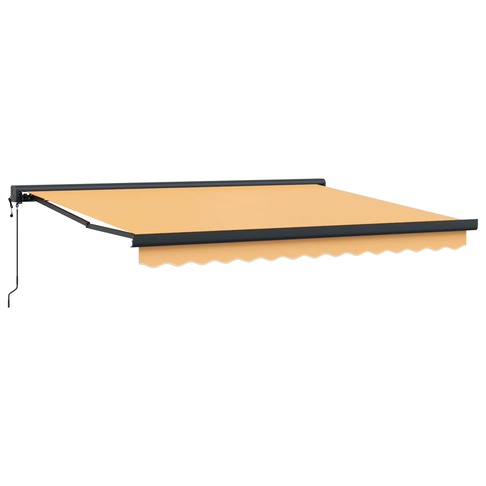 Povlačivi tende Pijesak 400 × 300 cm Tkanina i Metal