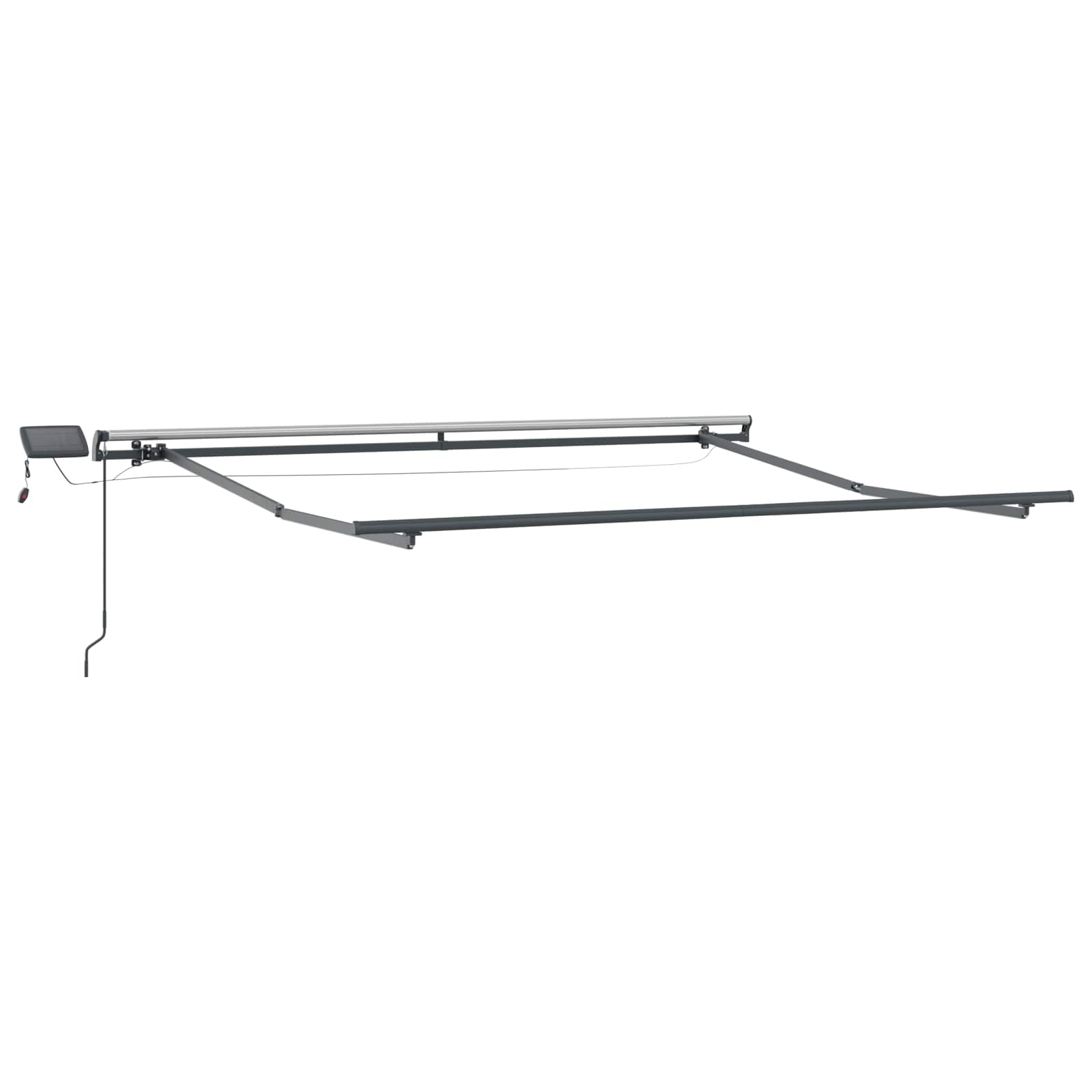 Povlačivi tende Svijetlo siva i bijela. 400 × 350 cm