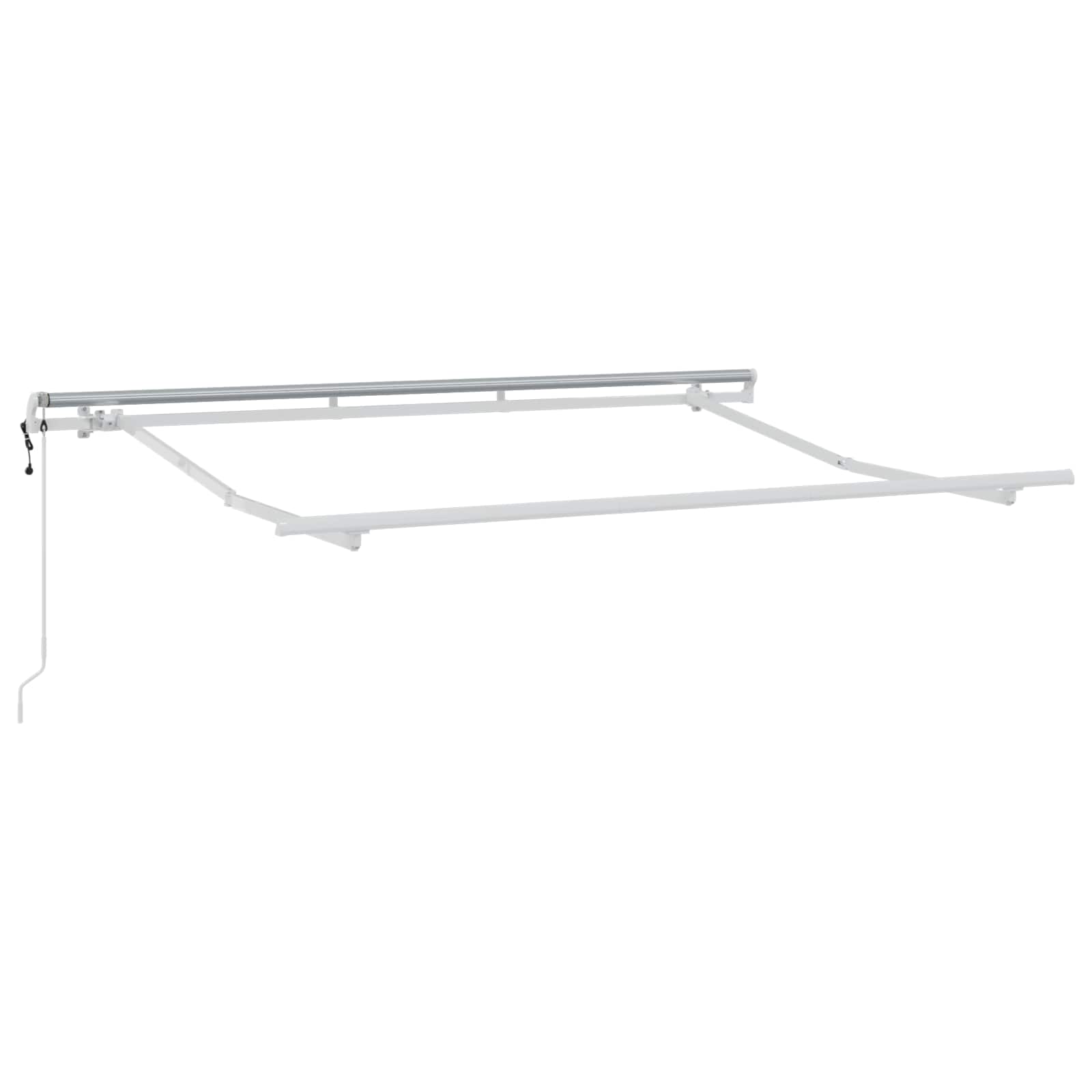 Povlačivi tende Svijetlo siva i bijela. 450 × 300 cm